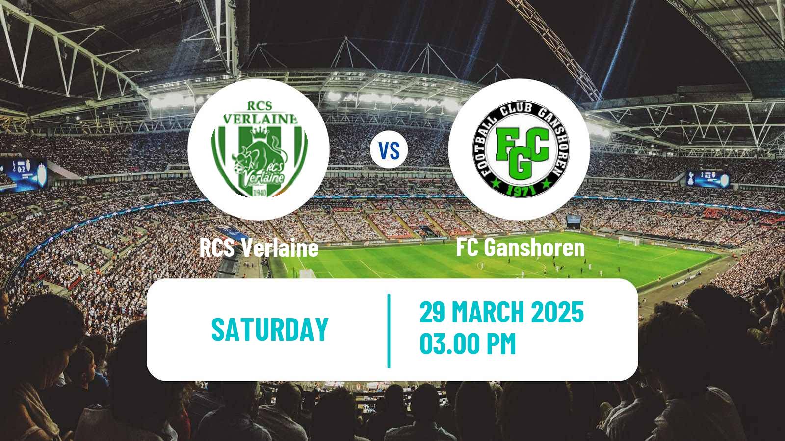 Soccer Belgian Second Amateur Division Group C Verlaine - Ganshoren