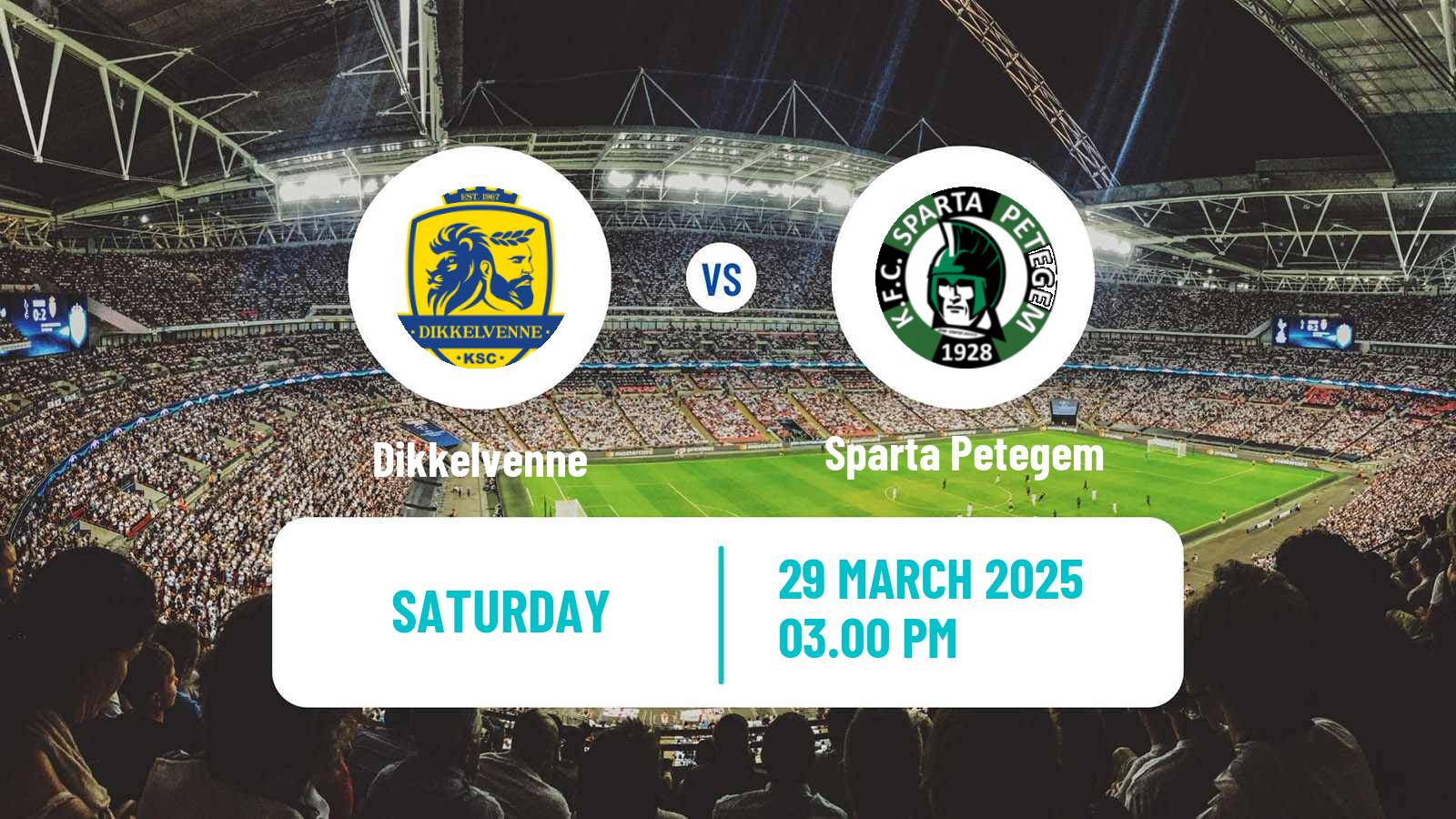 Soccer Belgian Second Amateur Division Group A Dikkelvenne - Sparta Petegem