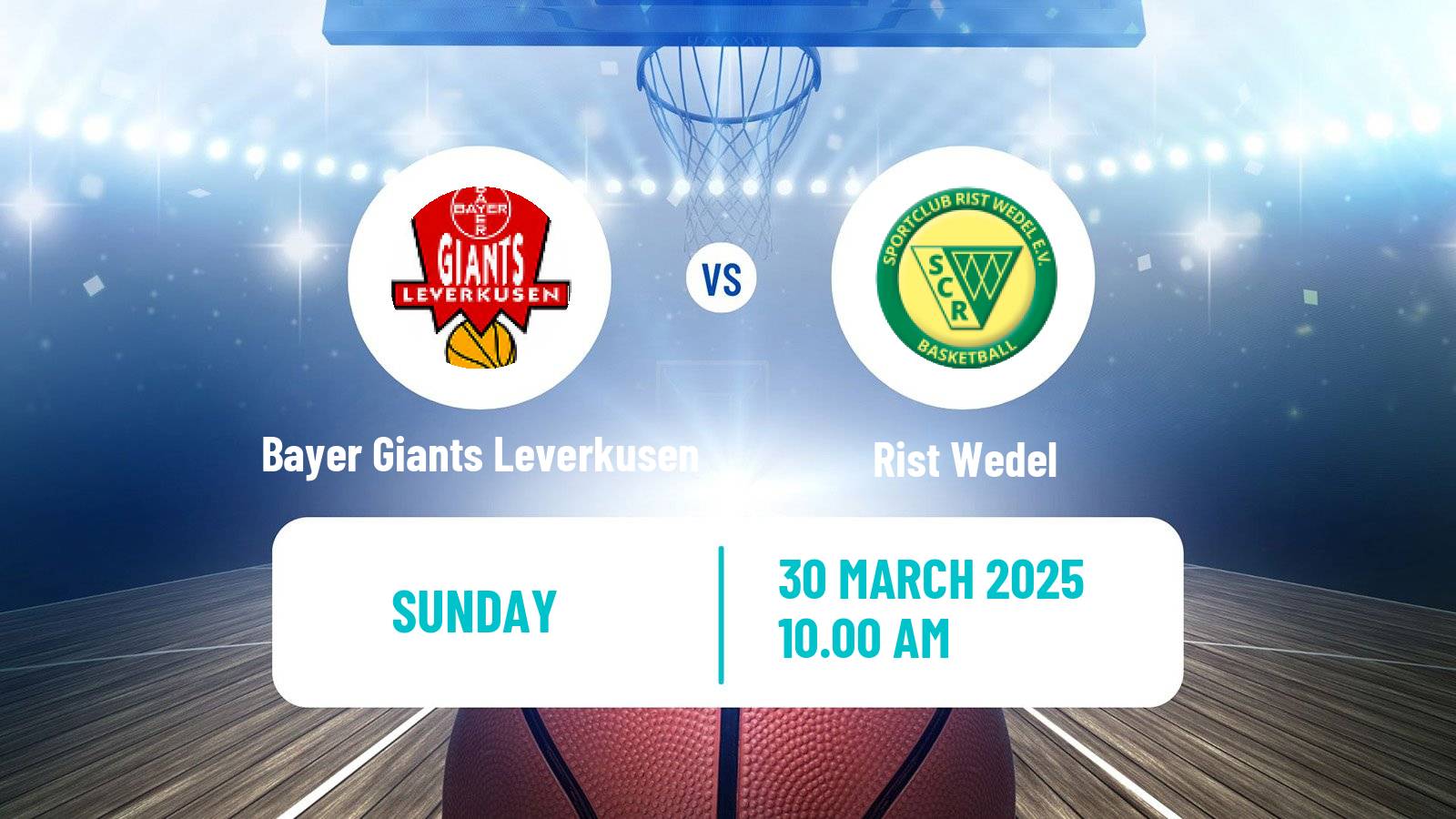 Basketball German Pro B Basketball Bayer Giants Leverkusen - Rist Wedel