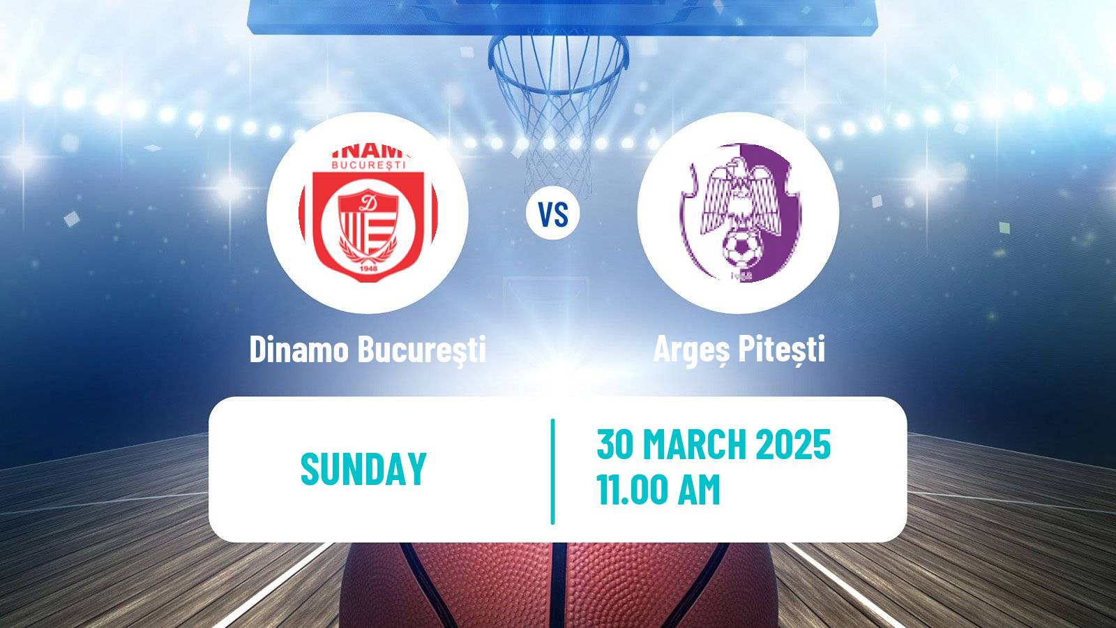 Basketball Romanian Divizia A Basketball Dinamo Bucureşti - Argeș Pitești