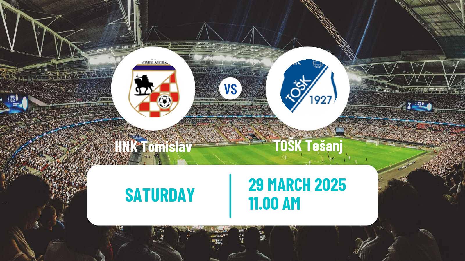 Soccer Bosnian Prva Liga FBiH Tomislav - TOŠK Tešanj