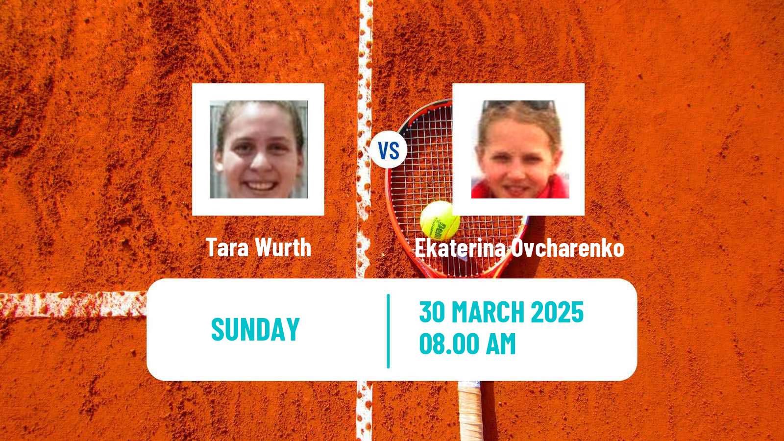 Tennis Antalya 3 Challenger Women Tara Wurth - Ekaterina Ovcharenko