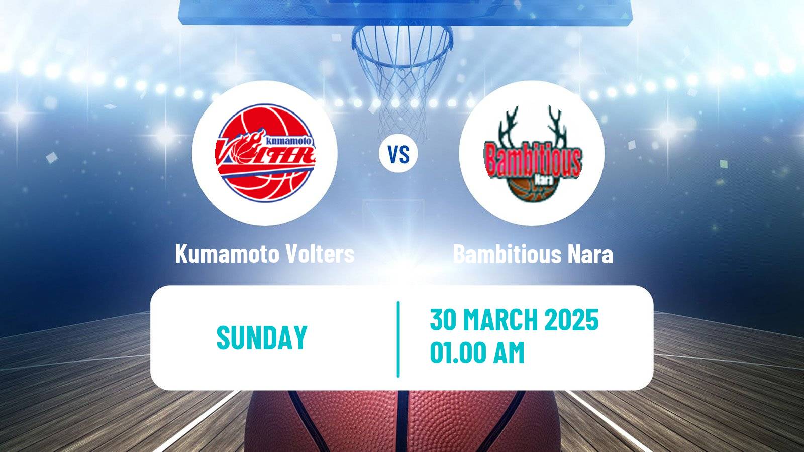Basketball Japan B2 League Basketball Kumamoto Volters - Bambitious Nara