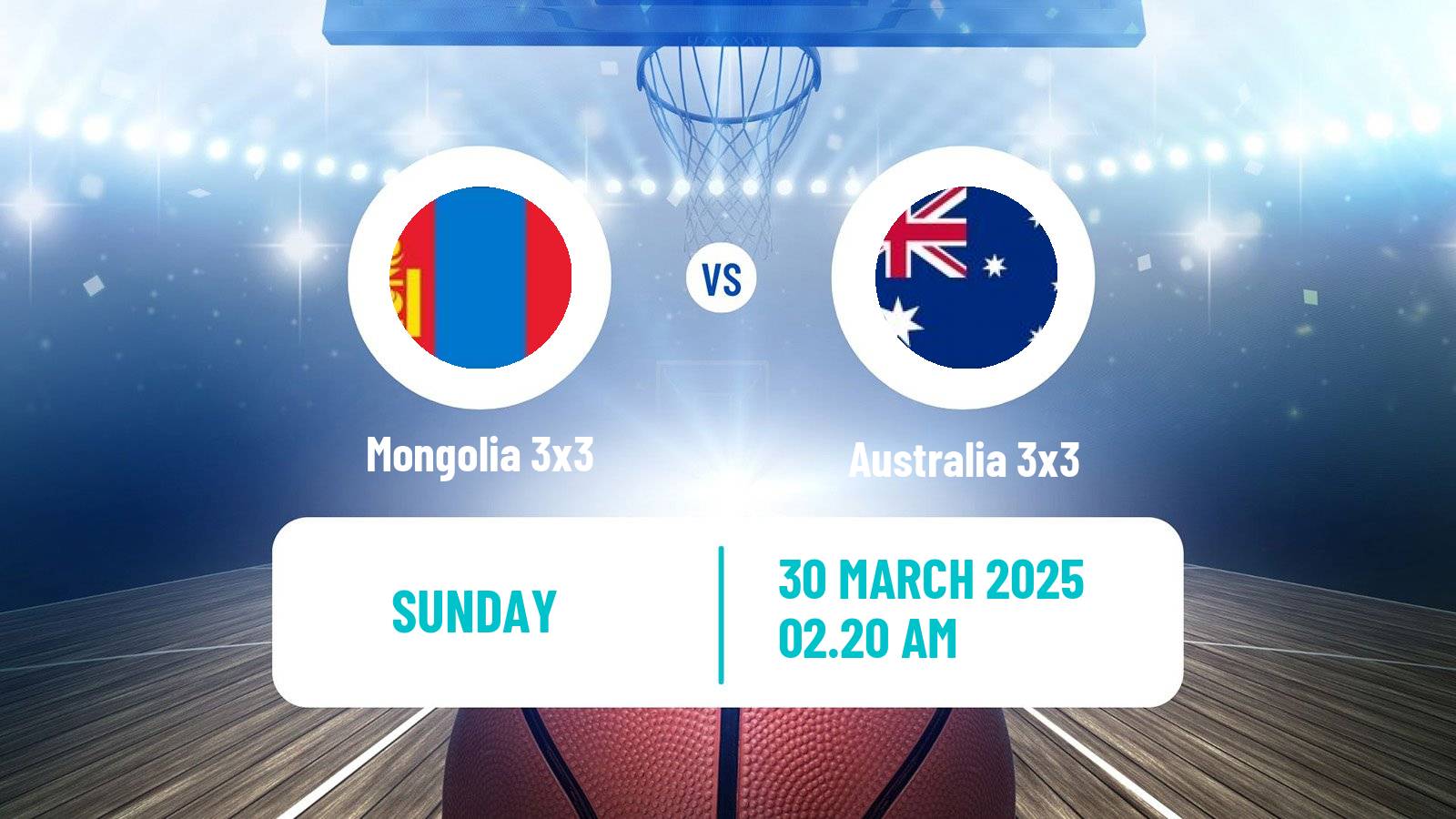 Basketball Asia Cup 3x3 Mongolia 3x3 - Australia 3x3