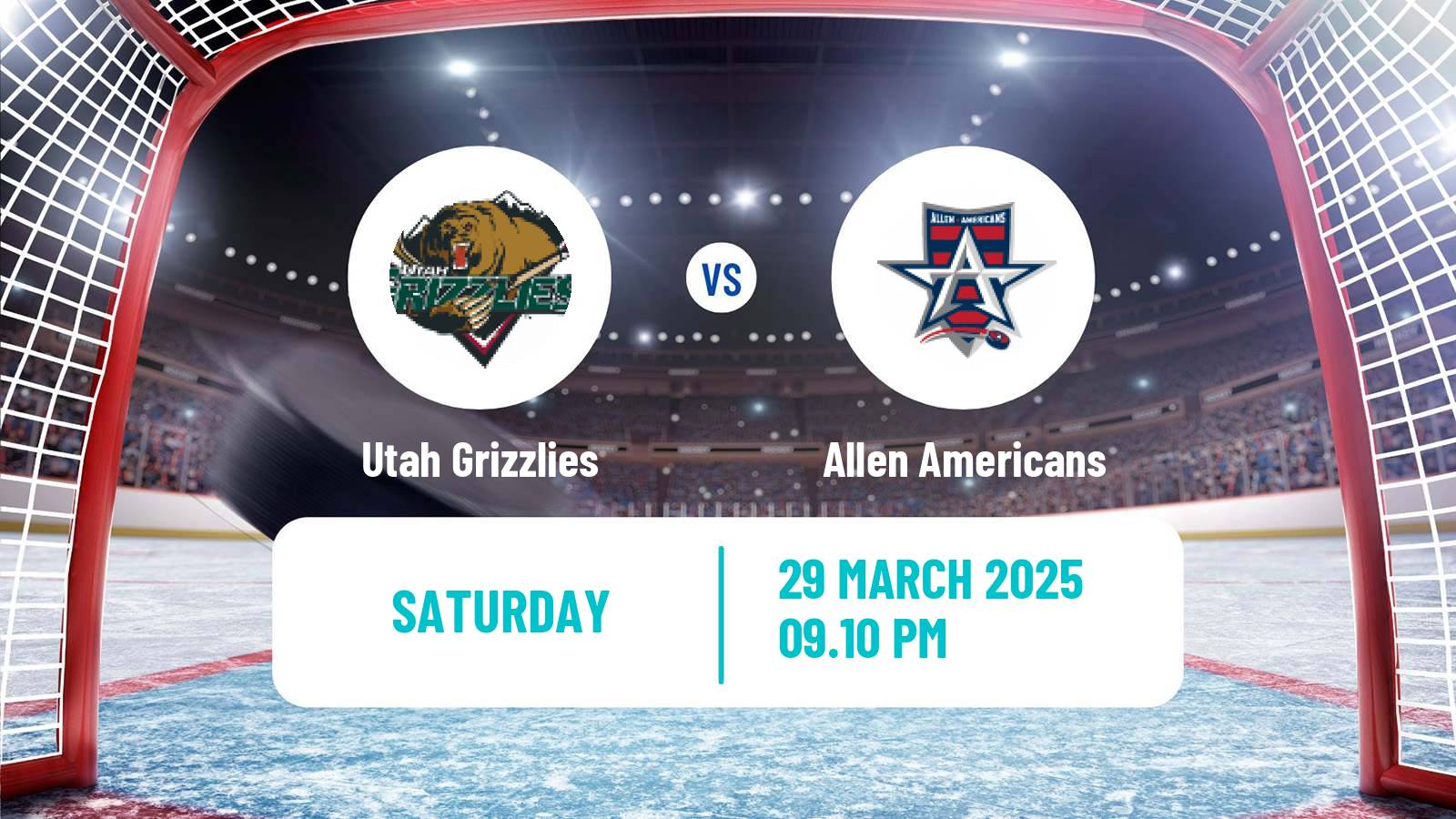 Hockey ECHL Utah Grizzlies - Allen Americans