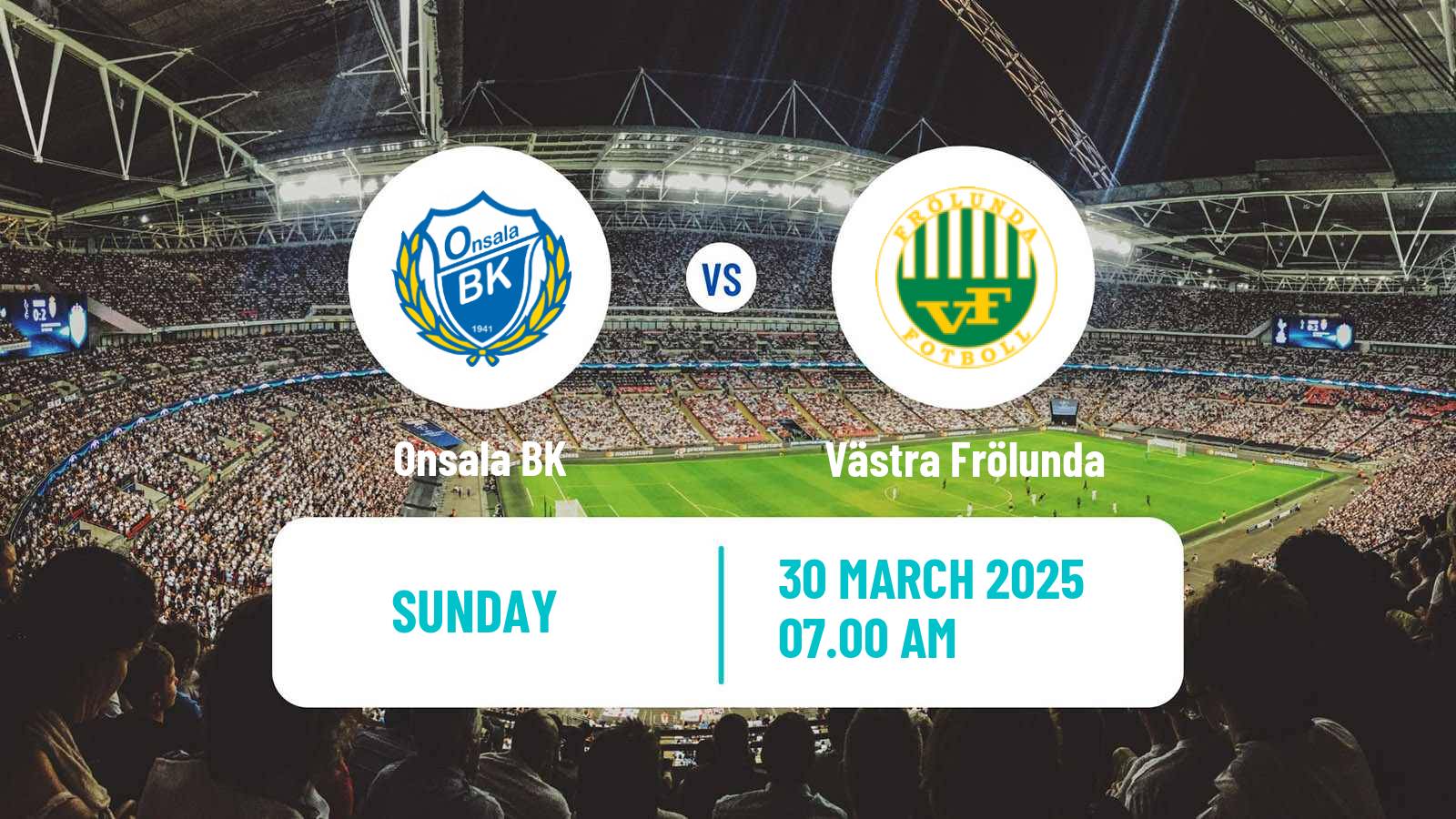 Soccer Swedish Division 2 - Västra Götaland Onsala - Västra Frölunda