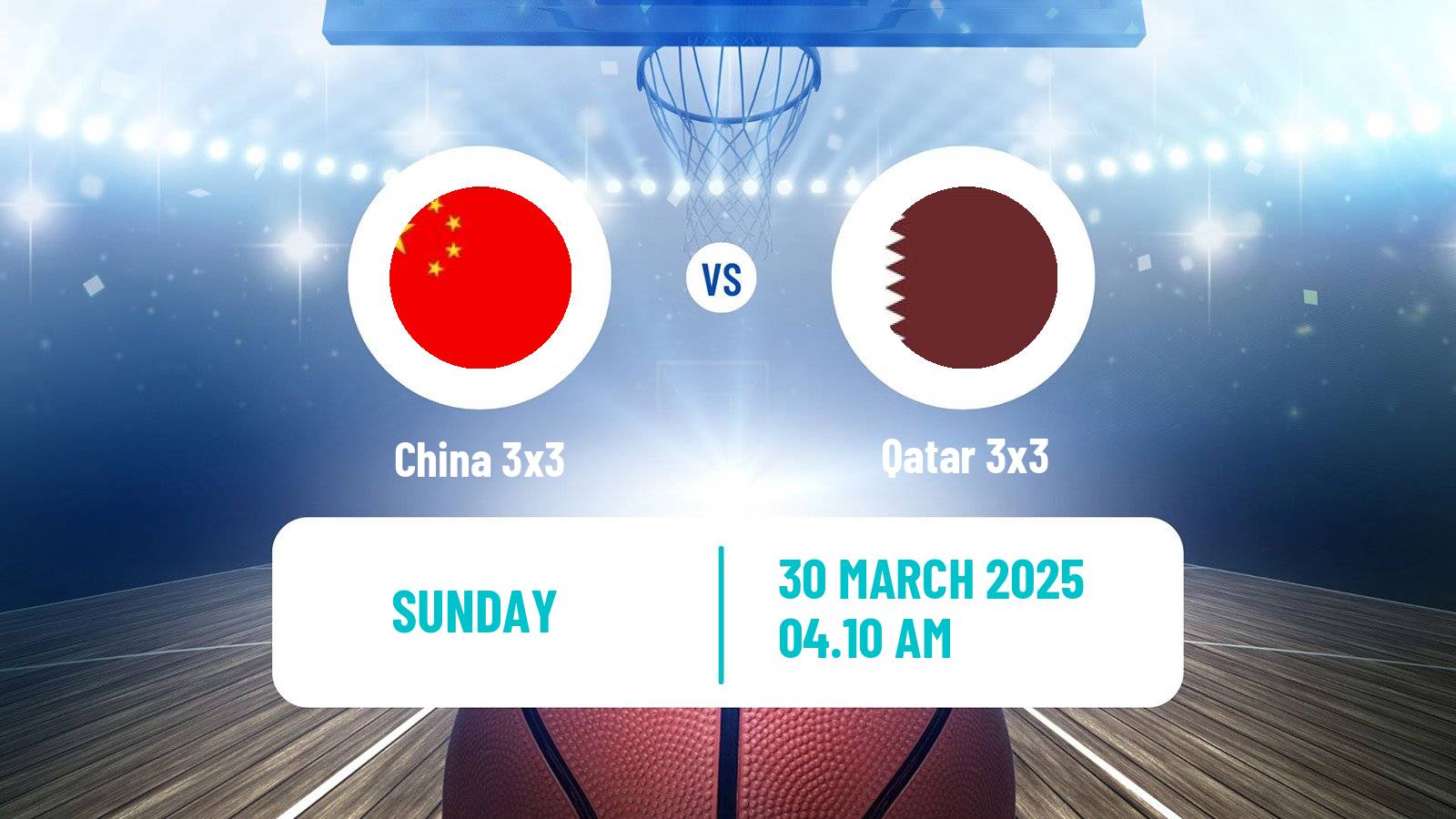 Basketball Asia Cup 3x3 China 3x3 - Qatar 3x3