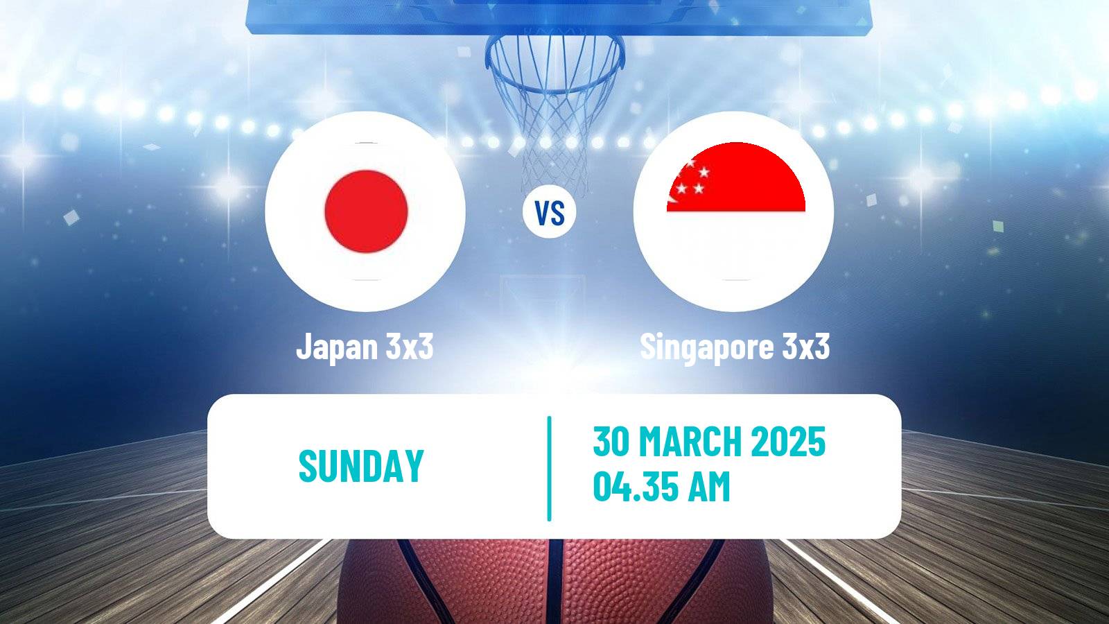 Basketball Asia Cup 3x3 Japan 3x3 - Singapore 3x3