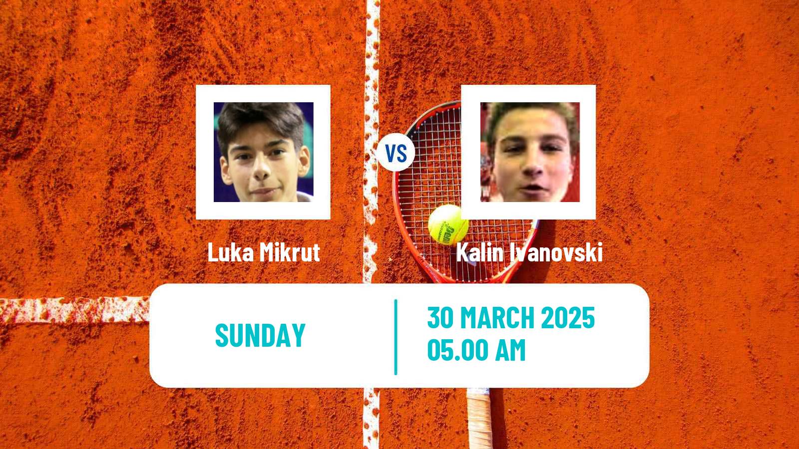 Tennis ITF M15 Opatija Men Luka Mikrut - Kalin Ivanovski