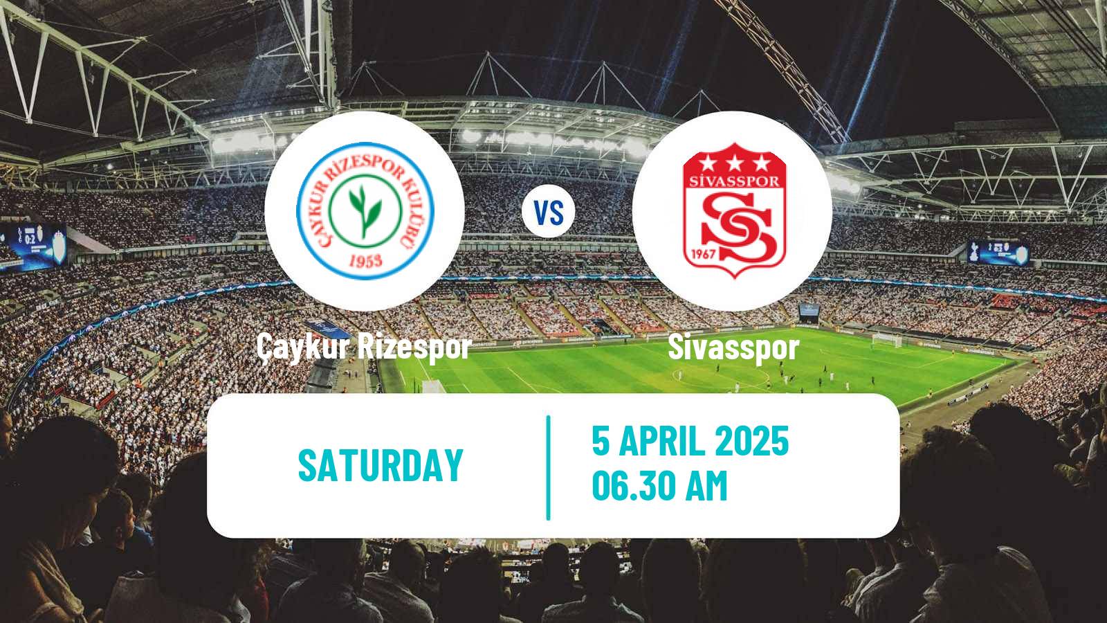 Soccer Turkish Super League Çaykur Rizespor - Sivasspor
