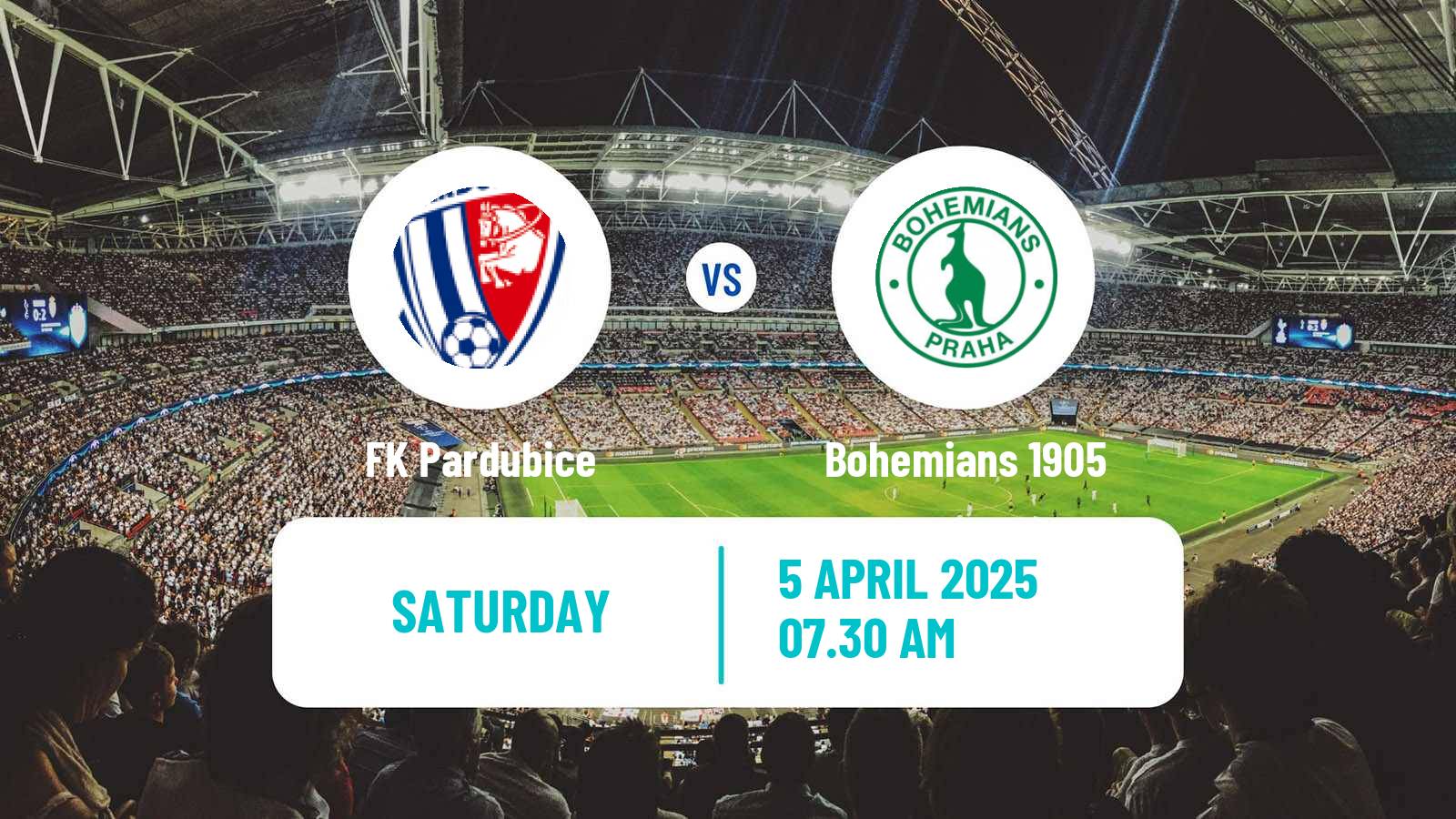 Soccer Czech 1 Liga Pardubice - Bohemians 1905