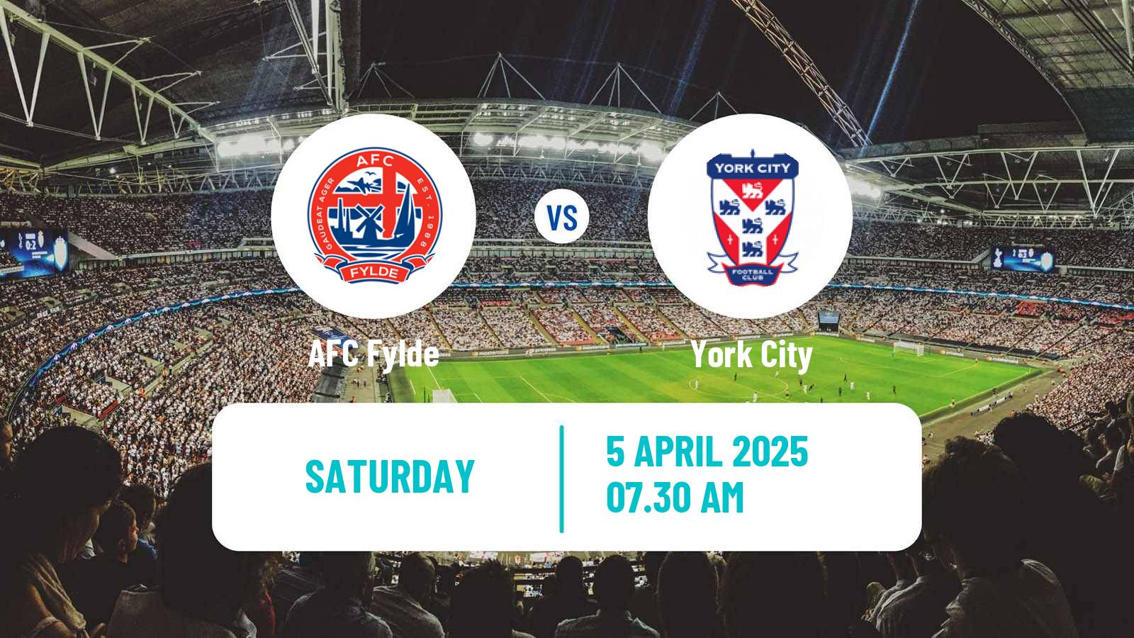Soccer English National League Fylde - York City
