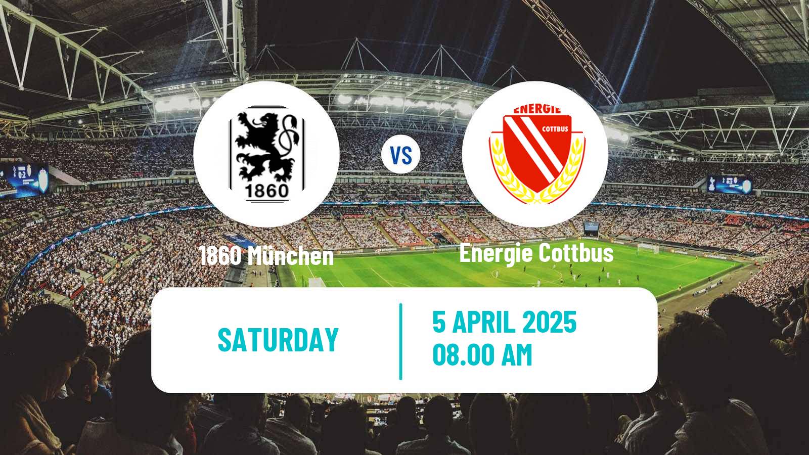 Soccer German 3 Bundesliga 1860 München - Energie Cottbus