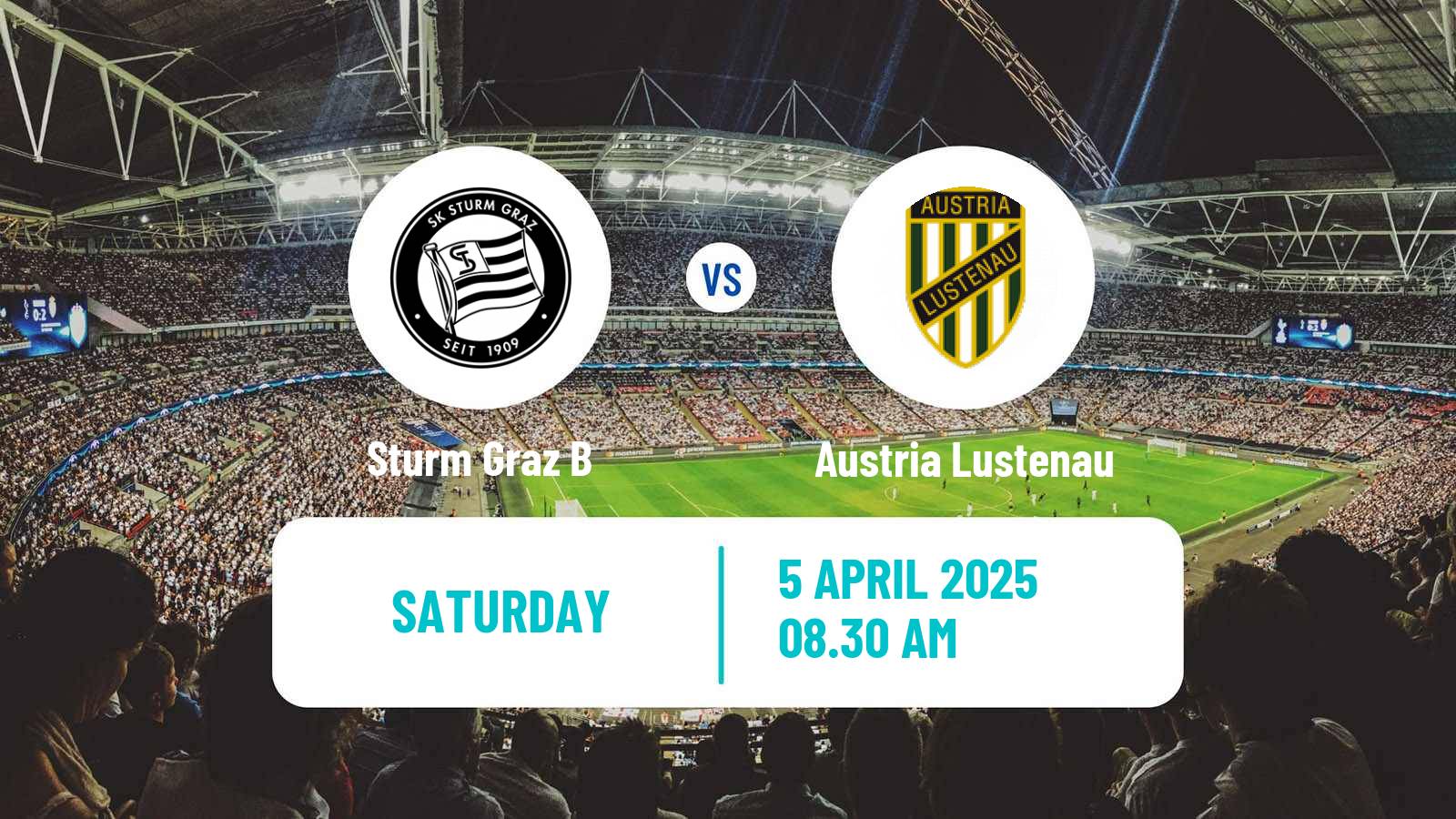 Soccer Austrian 2 Liga Sturm Graz B - Austria Lustenau