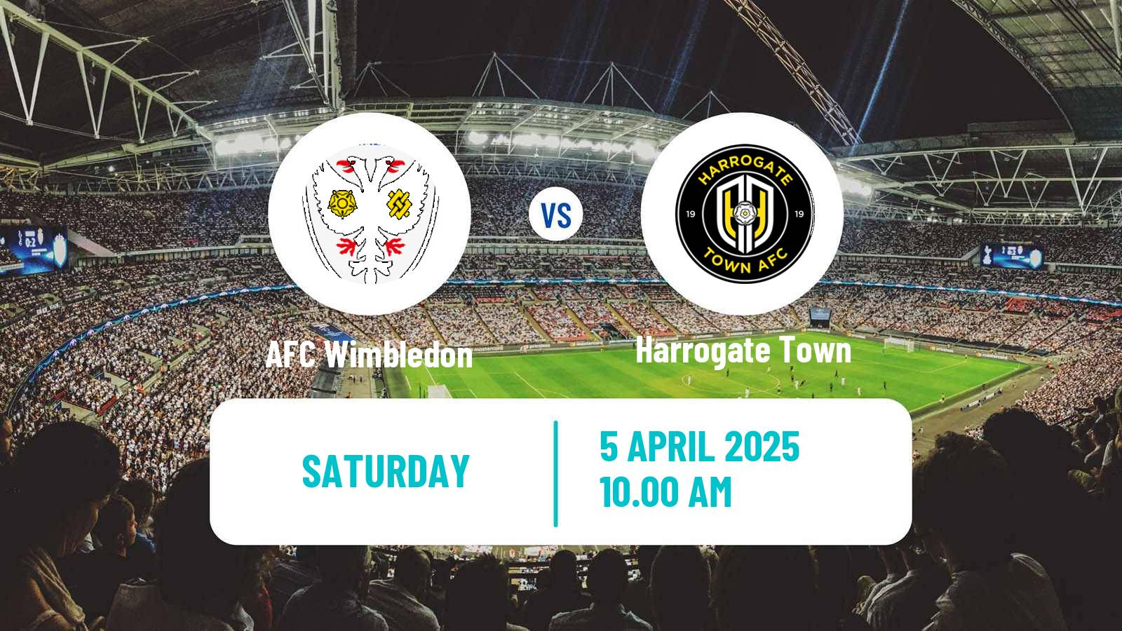 Soccer English League Two AFC Wimbledon - Harrogate Town