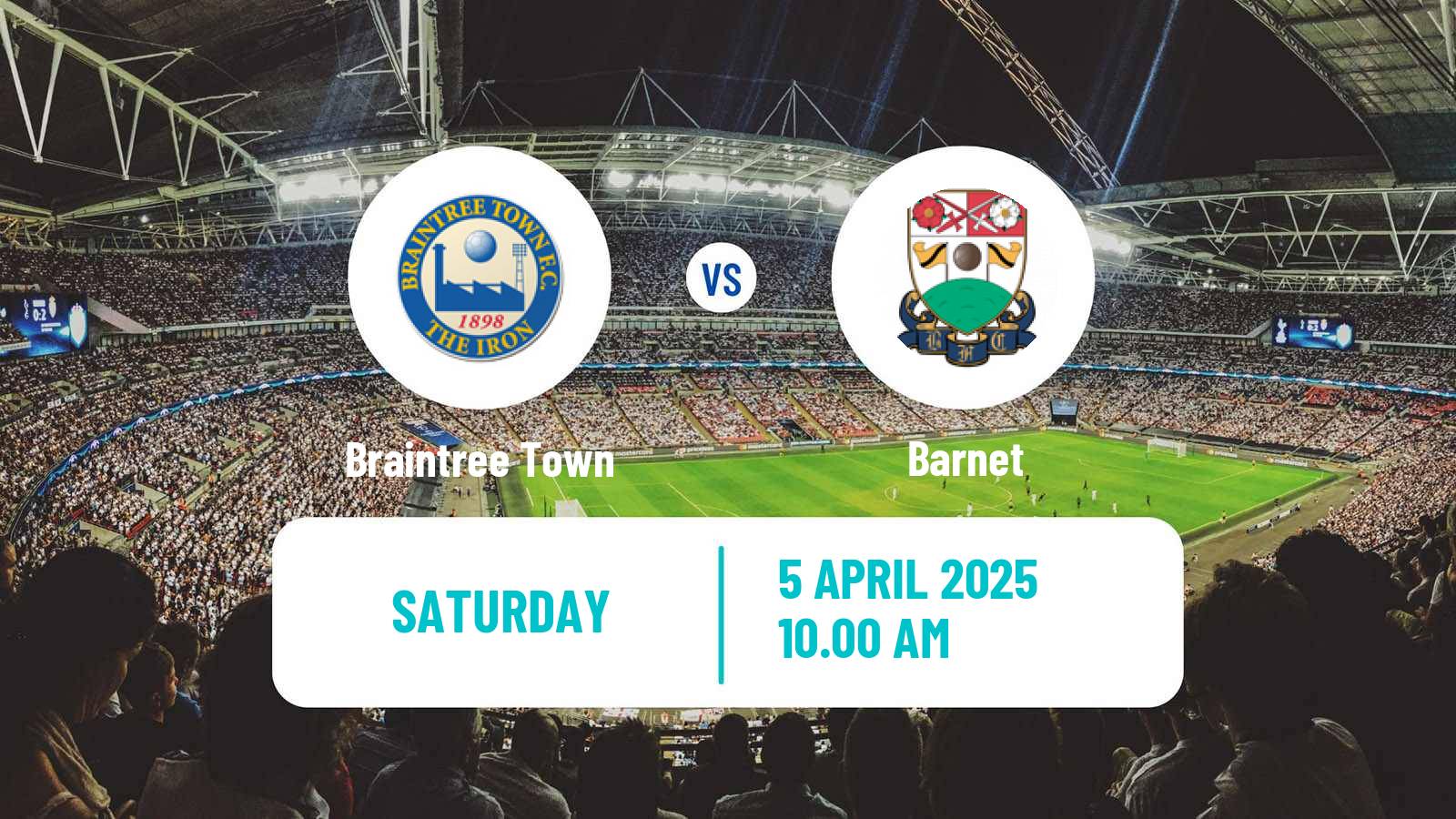 Soccer English National League Braintree Town - Barnet