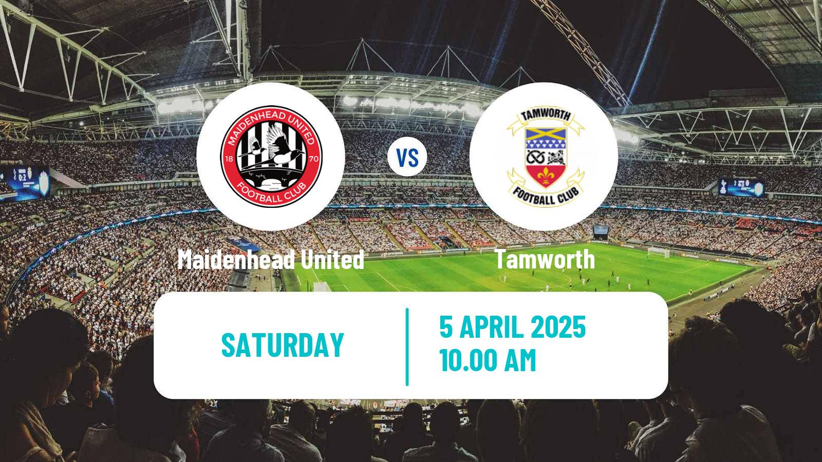 Soccer English National League Maidenhead United - Tamworth