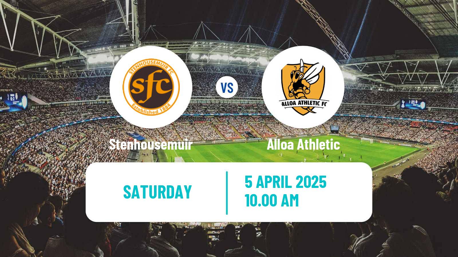 Soccer Scottish League One Stenhousemuir - Alloa Athletic
