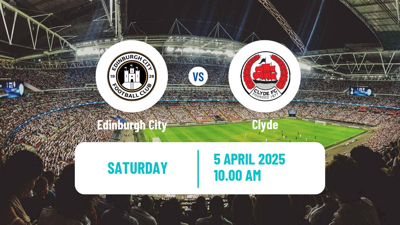 Soccer Scottish League Two Edinburgh City - Clyde