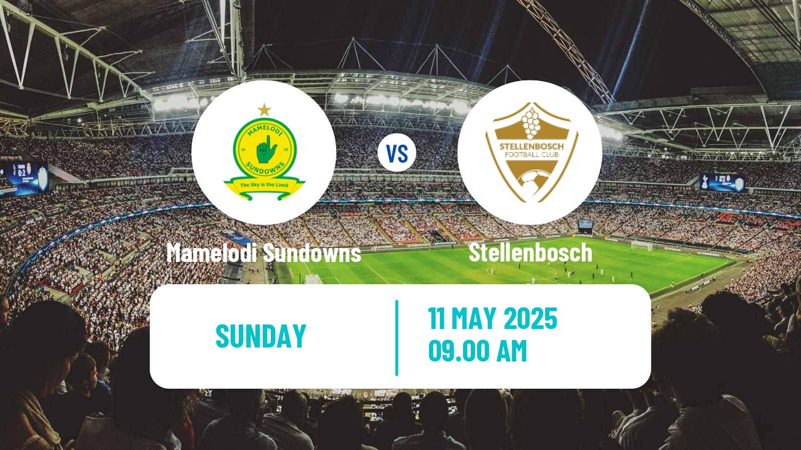 Football South African Premier Soccer League Mamelodi Sundowns - Stellenbosch