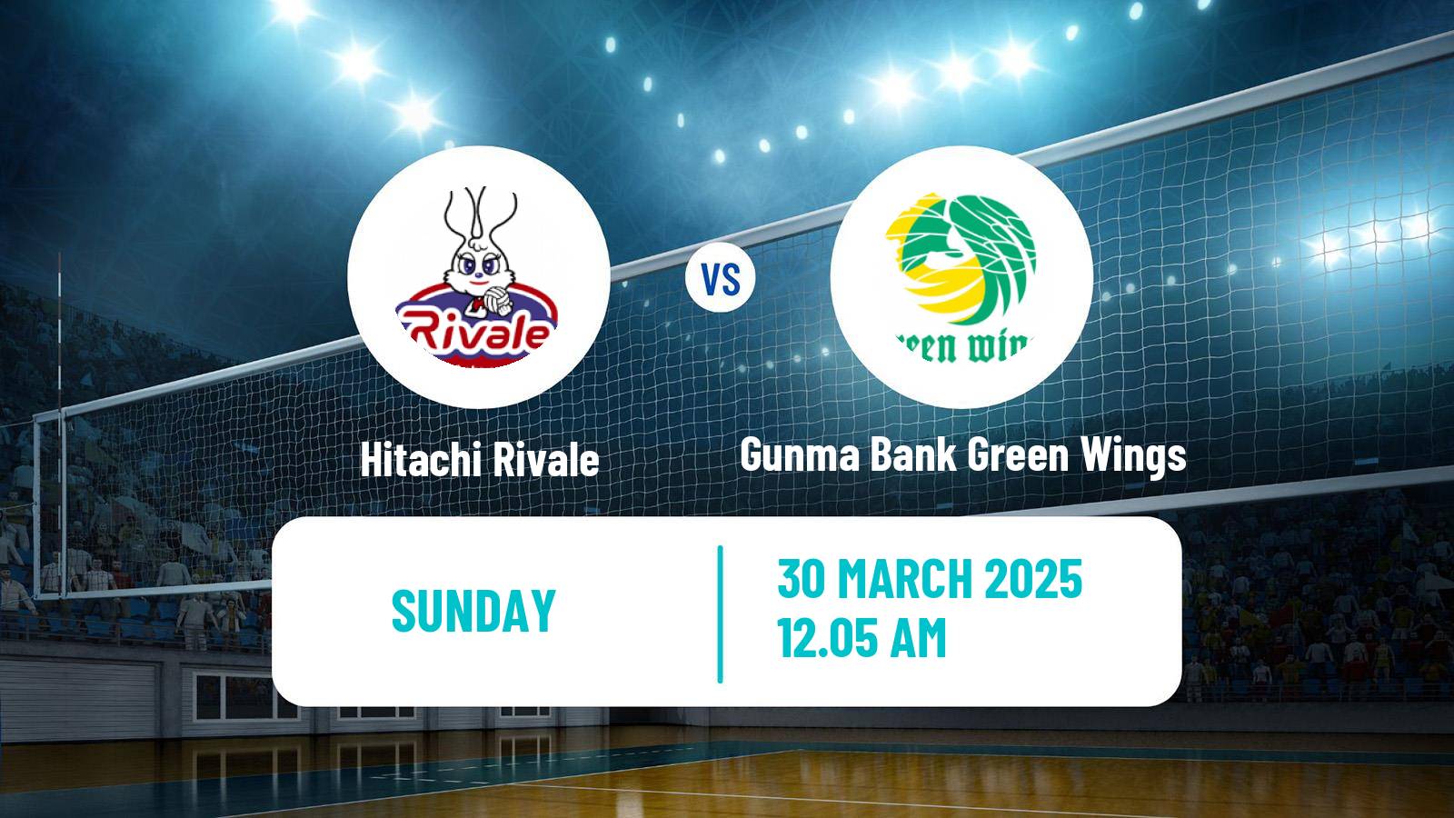 Volleyball Japan V Premier League Women Hitachi Rivale - Gunma Bank Green Wings
