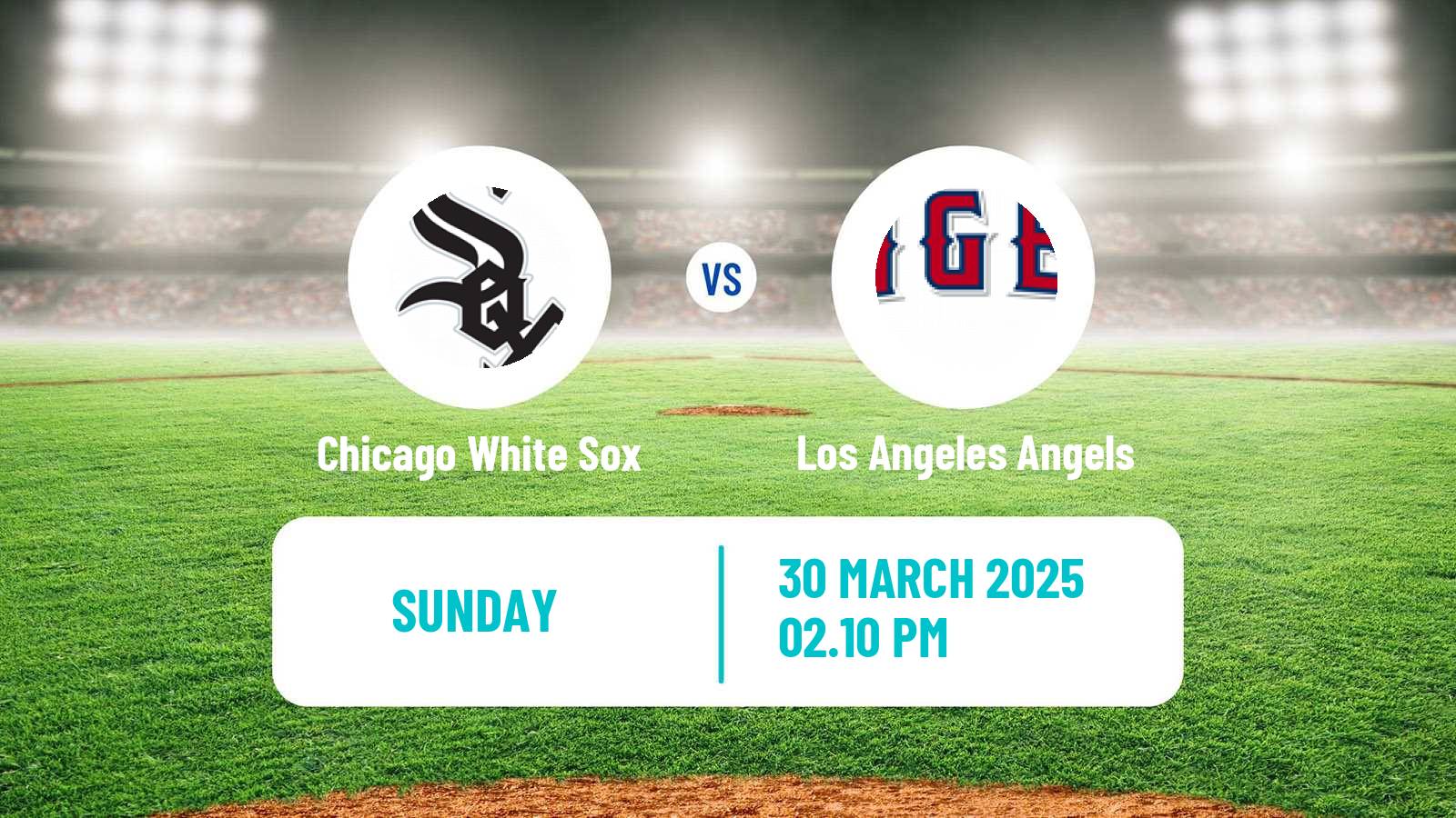 Baseball MLB Chicago White Sox - Los Angeles Angels