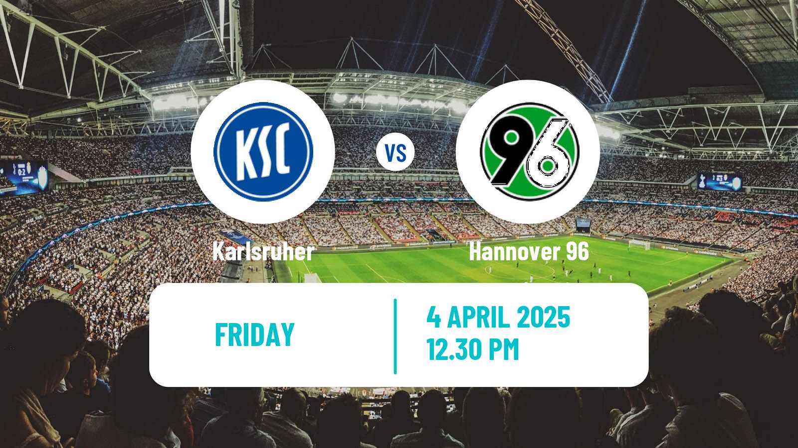 Soccer German 2 Bundesliga Karlsruher - Hannover