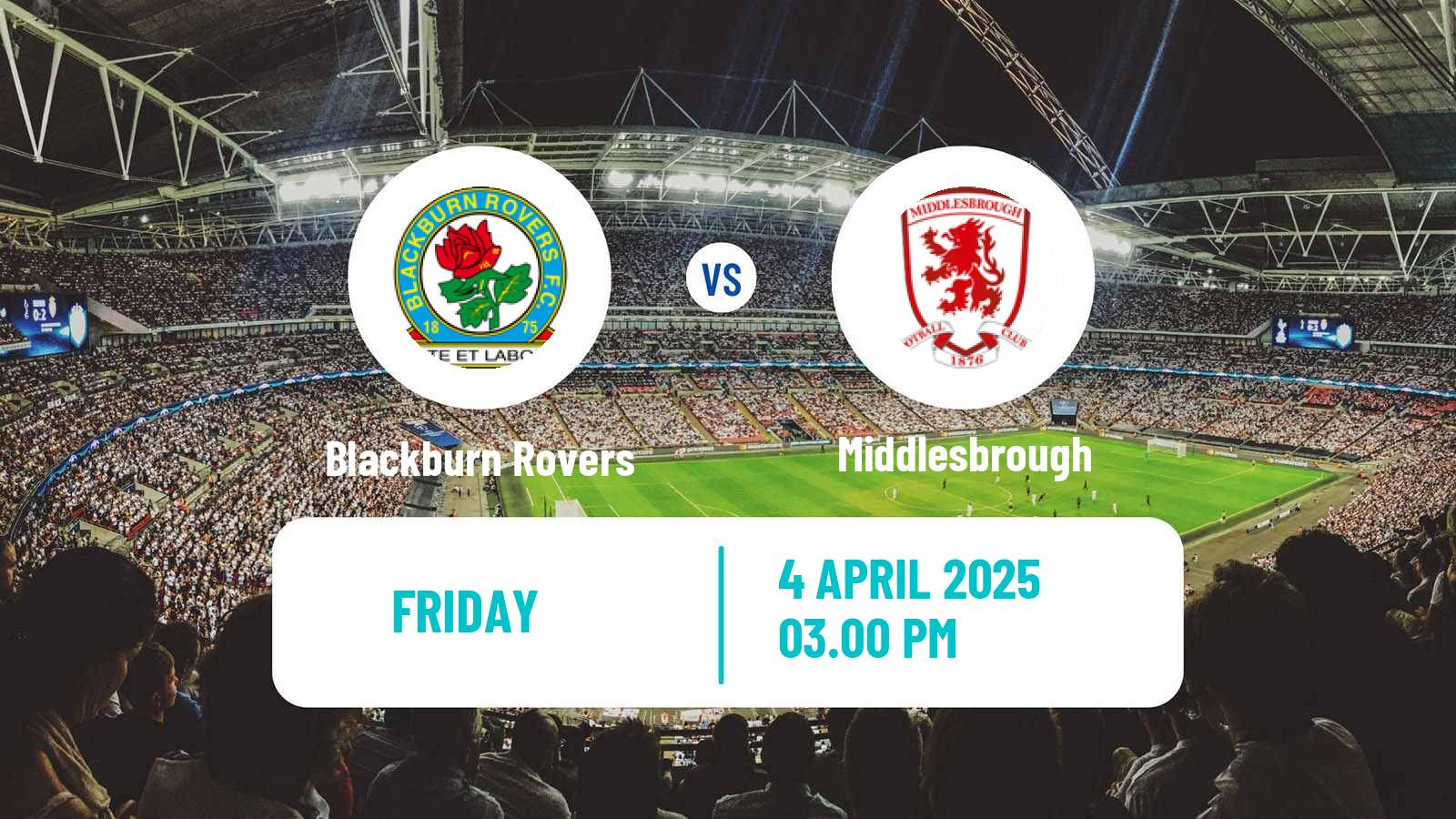 Soccer English League Championship Blackburn Rovers - Middlesbrough