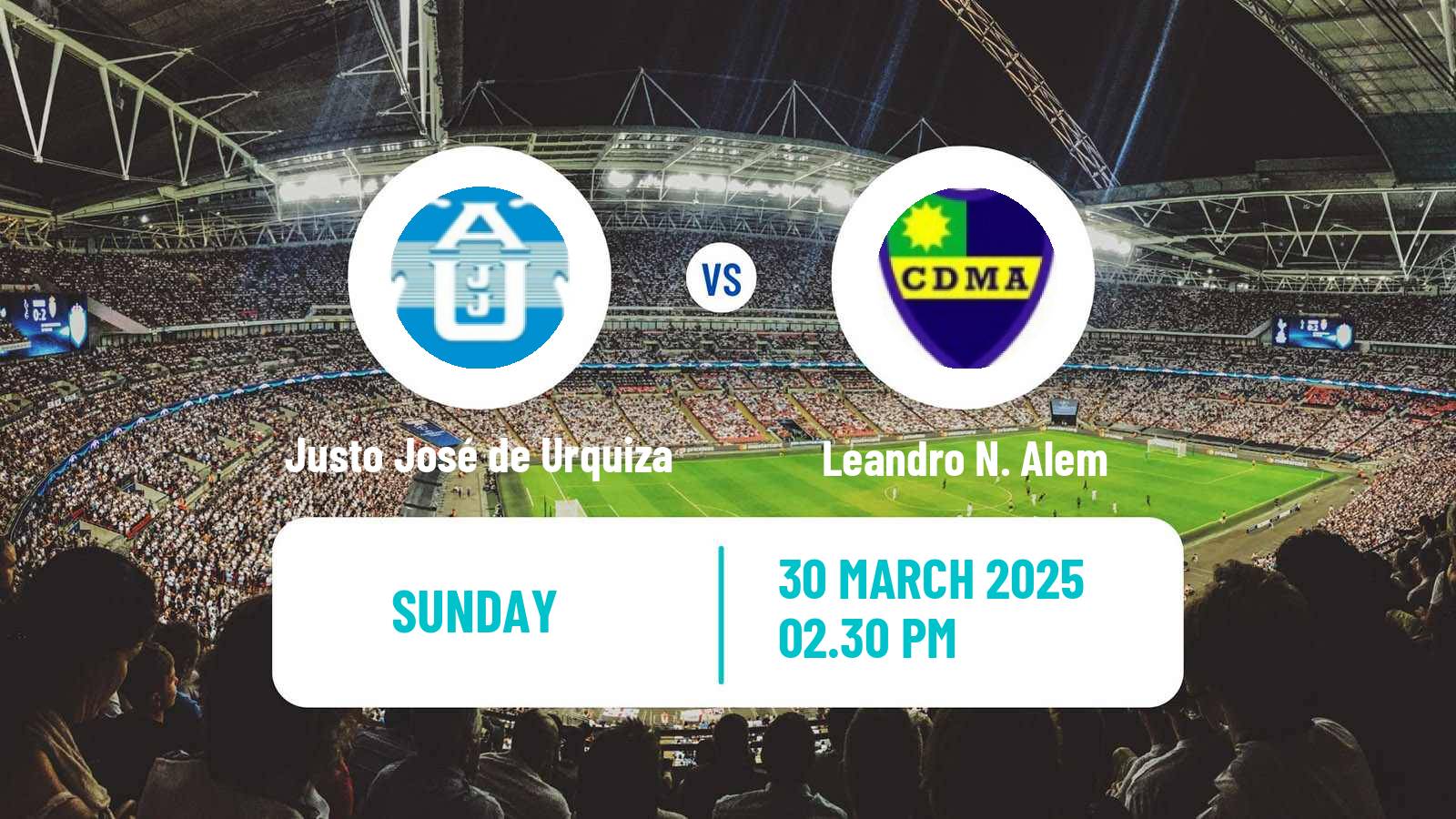 Soccer Argentinian Primera C Justo José de Urquiza - Leandro N. Alem
