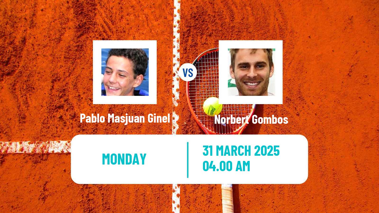 Tennis Menorca Challenger Men 2025 Pablo Masjuan Ginel - Norbert Gombos
