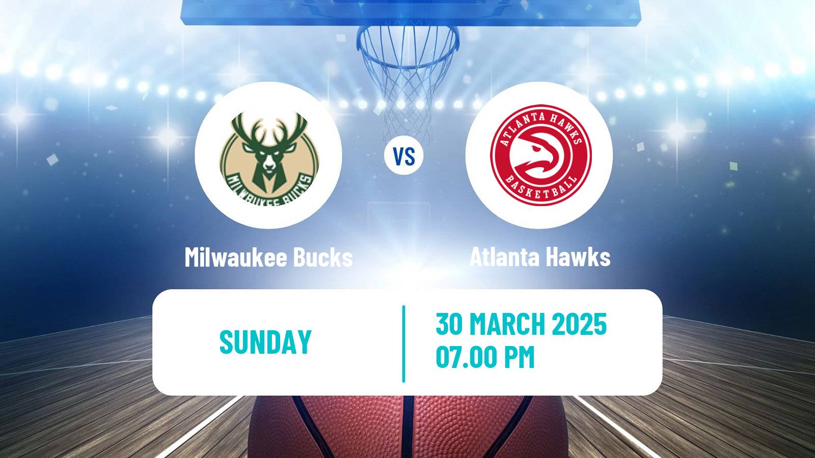 Basketball NBA Milwaukee Bucks - Atlanta Hawks