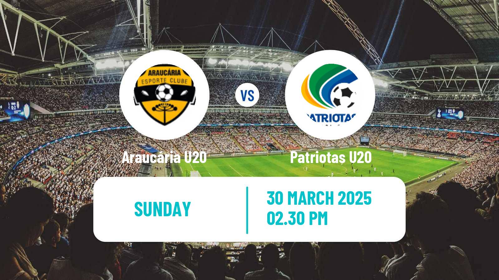 Soccer Brazilian Paranaense U20 Araucária U20 - Patriotas U20