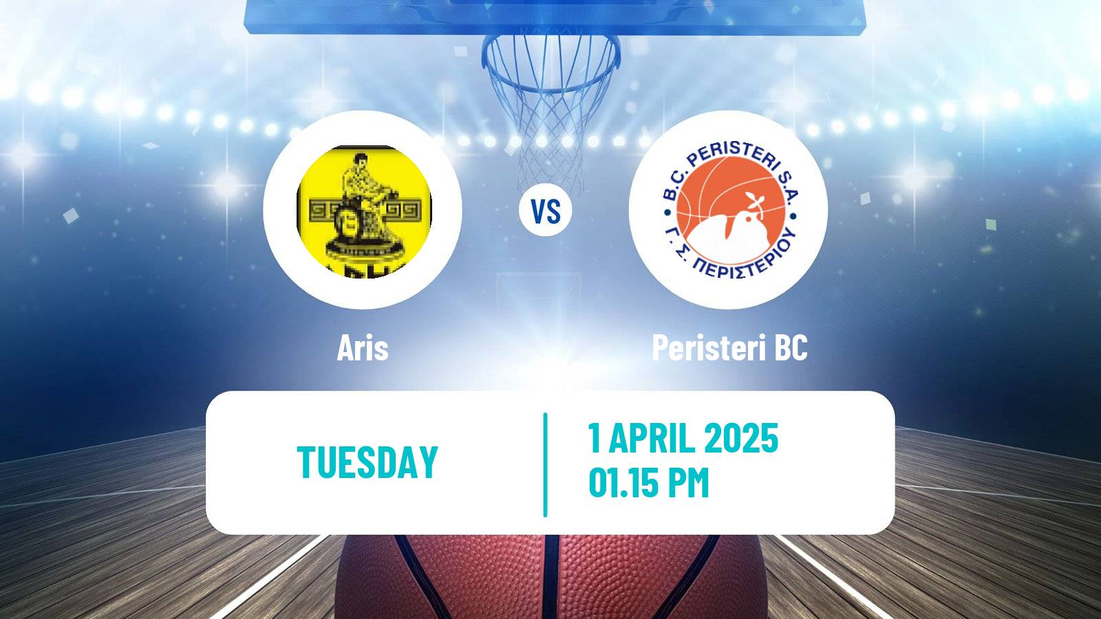 Basketball Greek Basket League A1 Aris - Peristeri BC