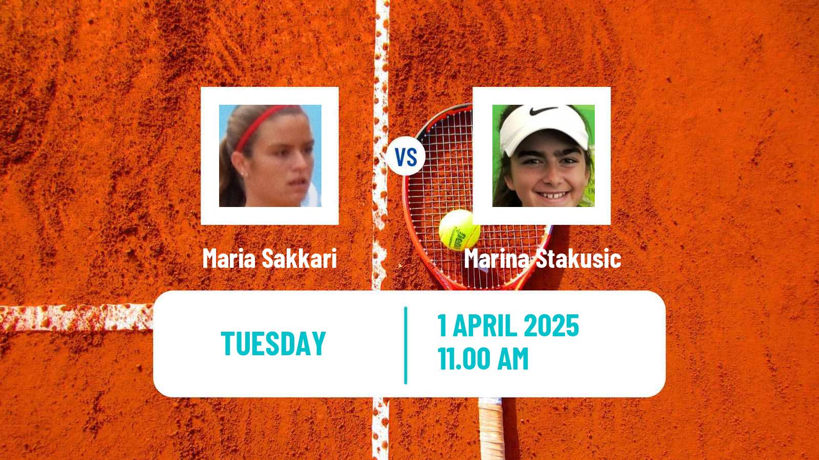 Tennis WTA Charleston Maria Sakkari - Marina Stakusic
