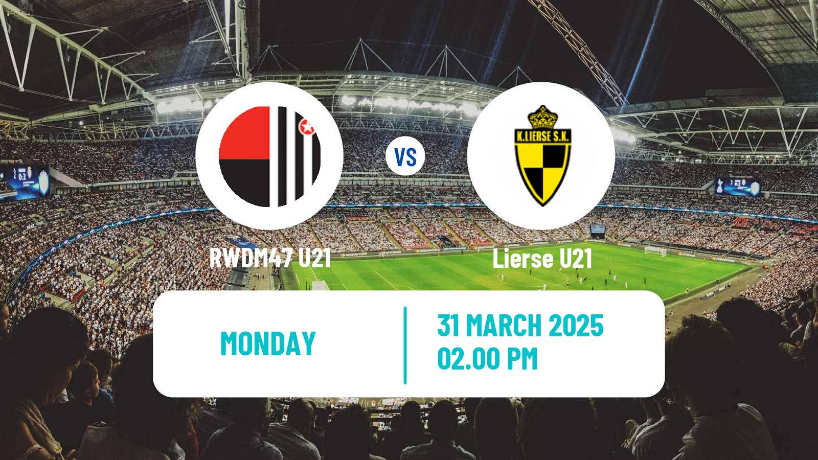 Football Belgian Pro League U21 RWDM47 U21 - Lierse U21
