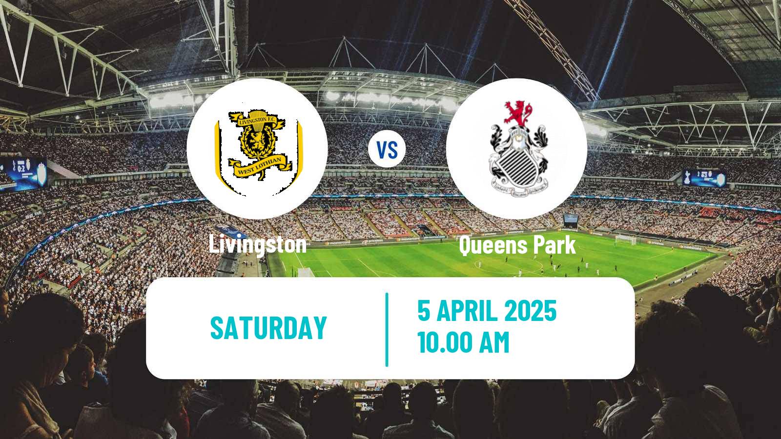 Soccer Scottish Football Championship Livingston - Queens Park