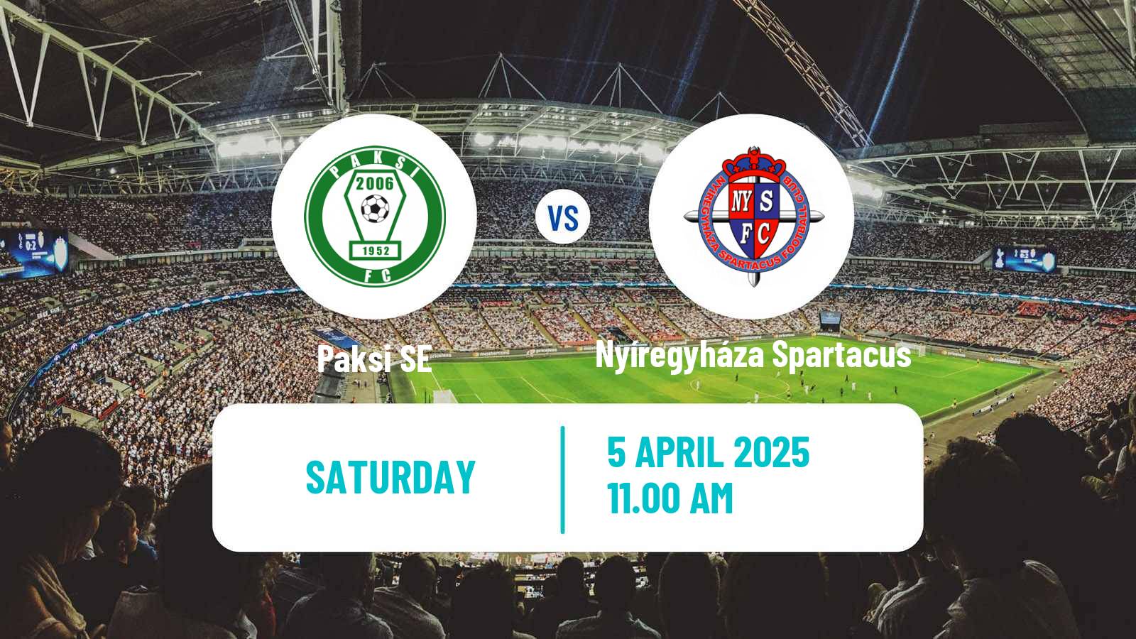 Soccer Hungarian NB I Paksi SE - Nyíregyháza Spartacus