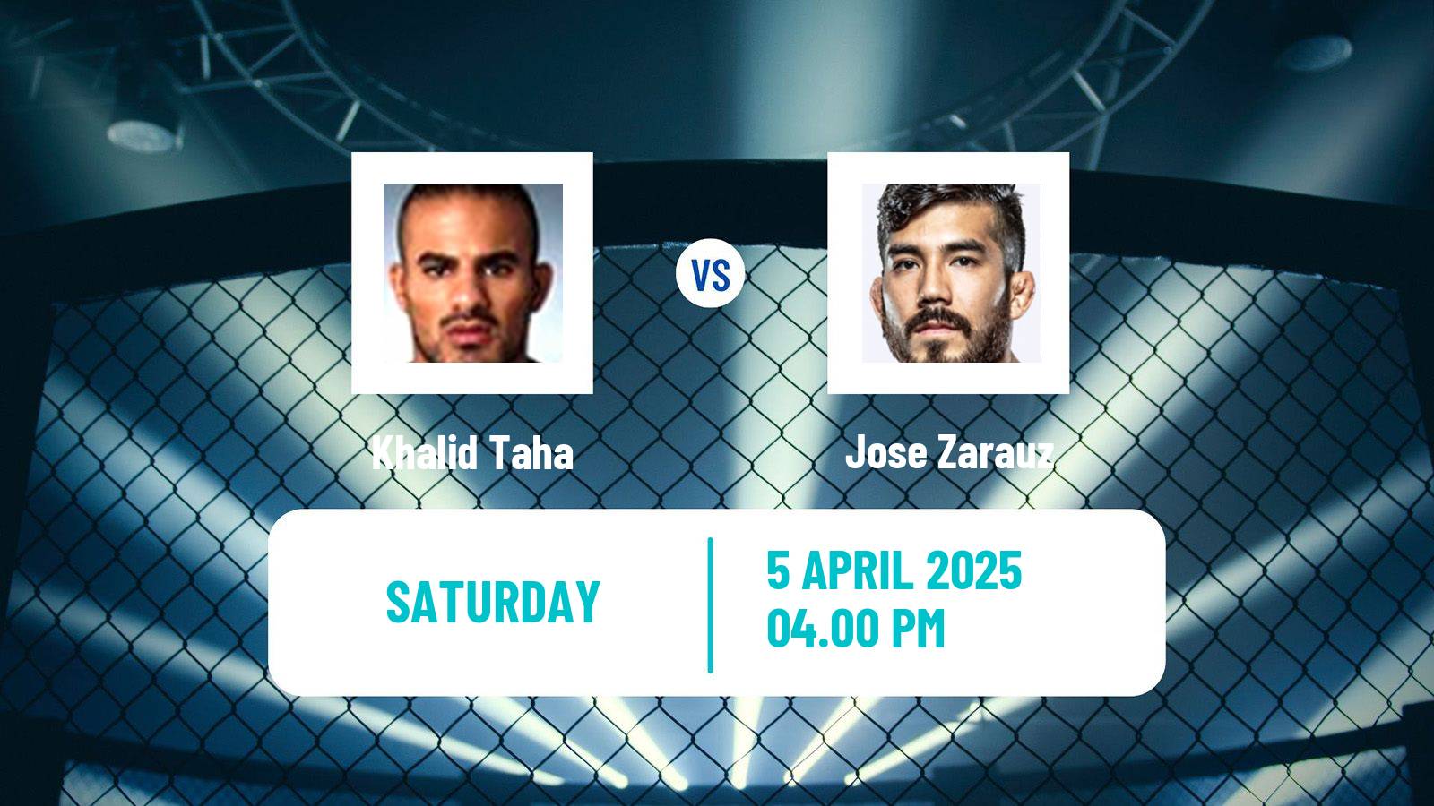 MMA Featherweight Oktagon Men Khalid Taha - Jose Zarauz