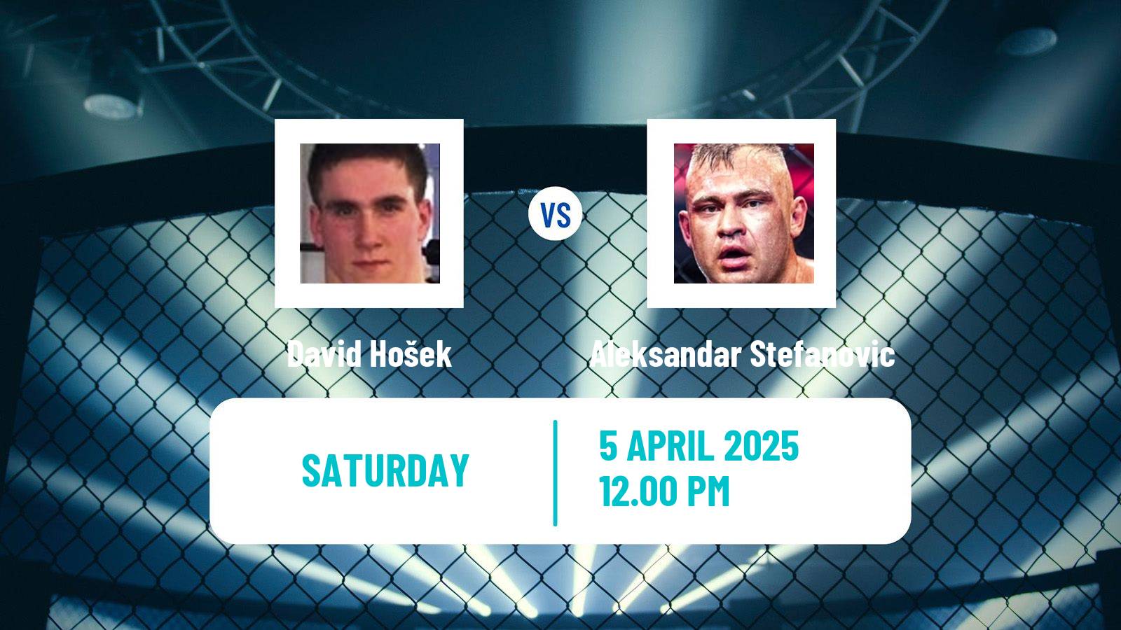 MMA Middleweight Oktagon Men David Hošek - Aleksandar Stefanovic