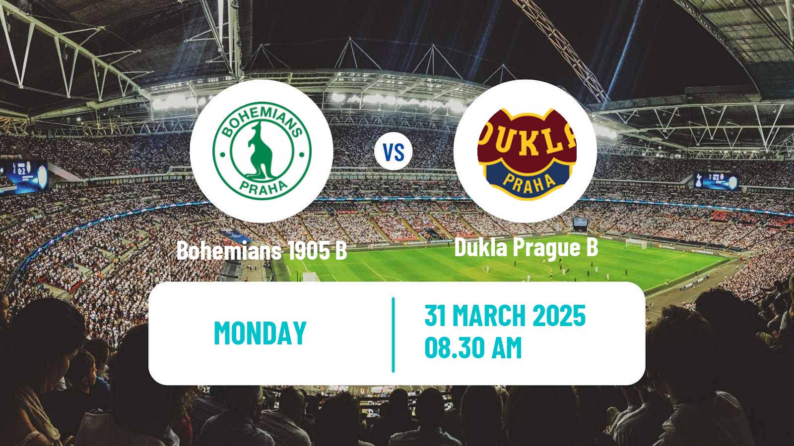 Soccer Czech CFL Group A Bohemians 1905 B - Dukla Prague B