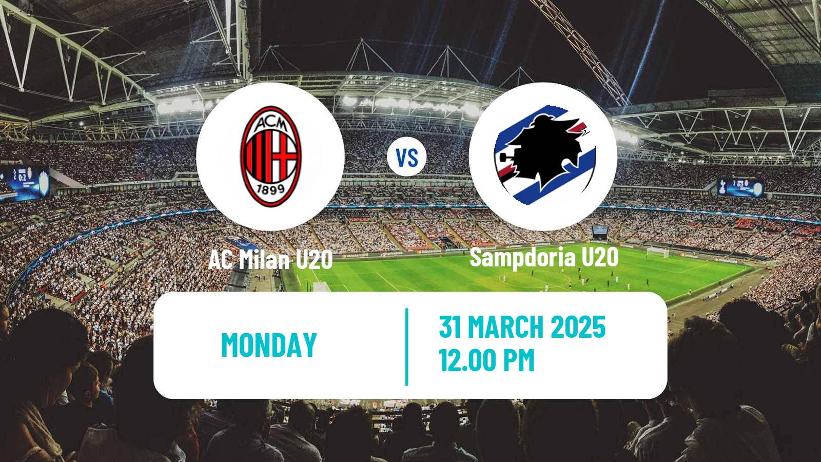 Soccer Italian Primavera 1 Milan U20 - Sampdoria U20