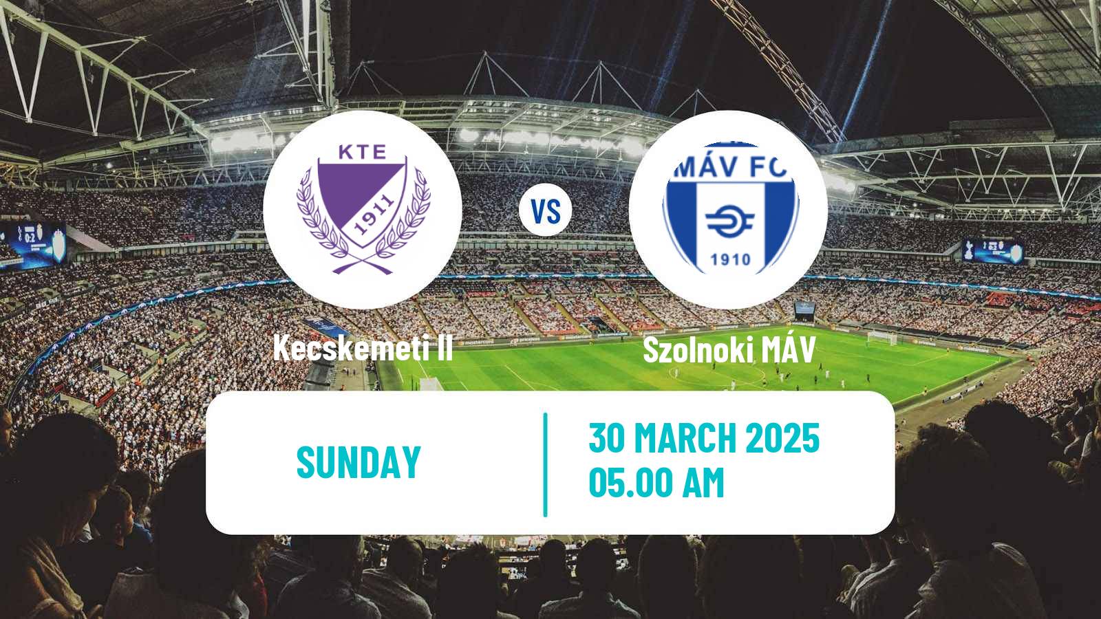 Soccer Hungarian NB III Southeast Kecskemeti II - Szolnoki MÁV