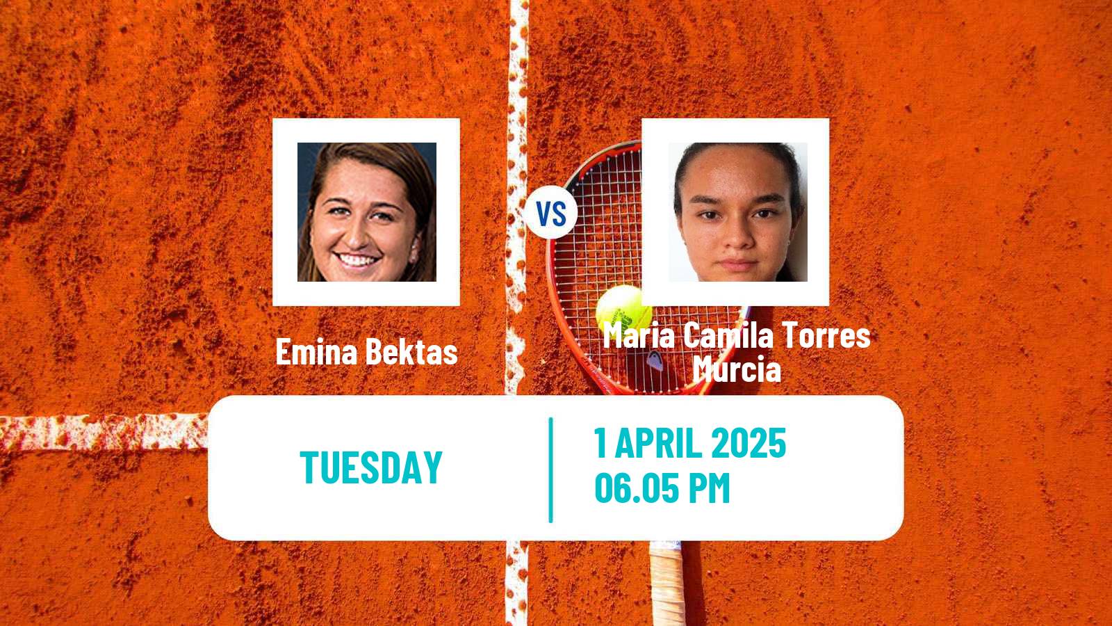 Tennis WTA Bogota Emina Bektas - Maria Camila Torres Murcia