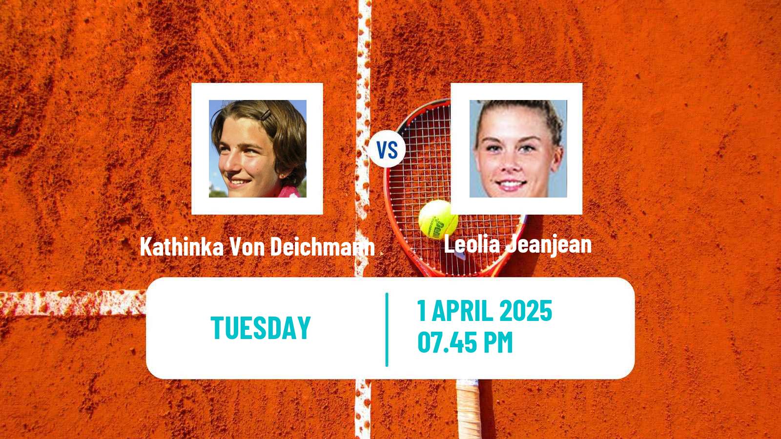 Tennis WTA Bogota Kathinka Von Deichmann - Leolia Jeanjean