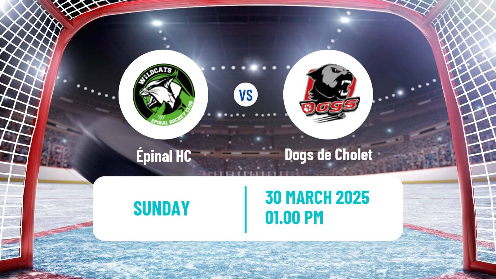 Hockey French D1 Ice Hockey Épinal - Dogs de Cholet