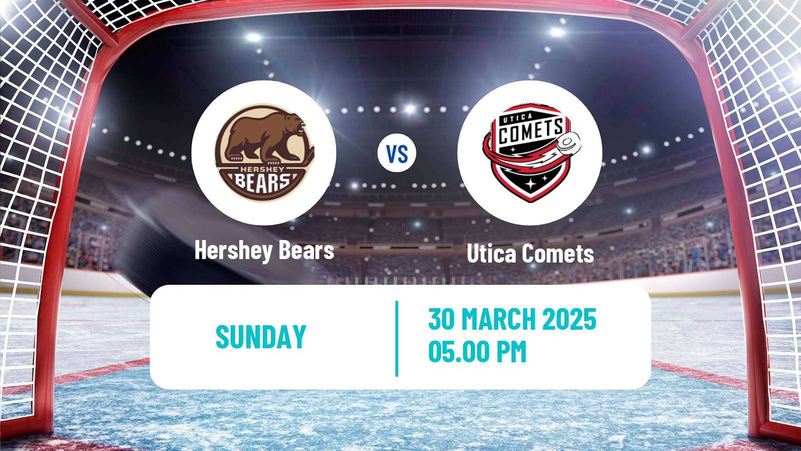 Hockey AHL Hershey Bears - Utica Comets