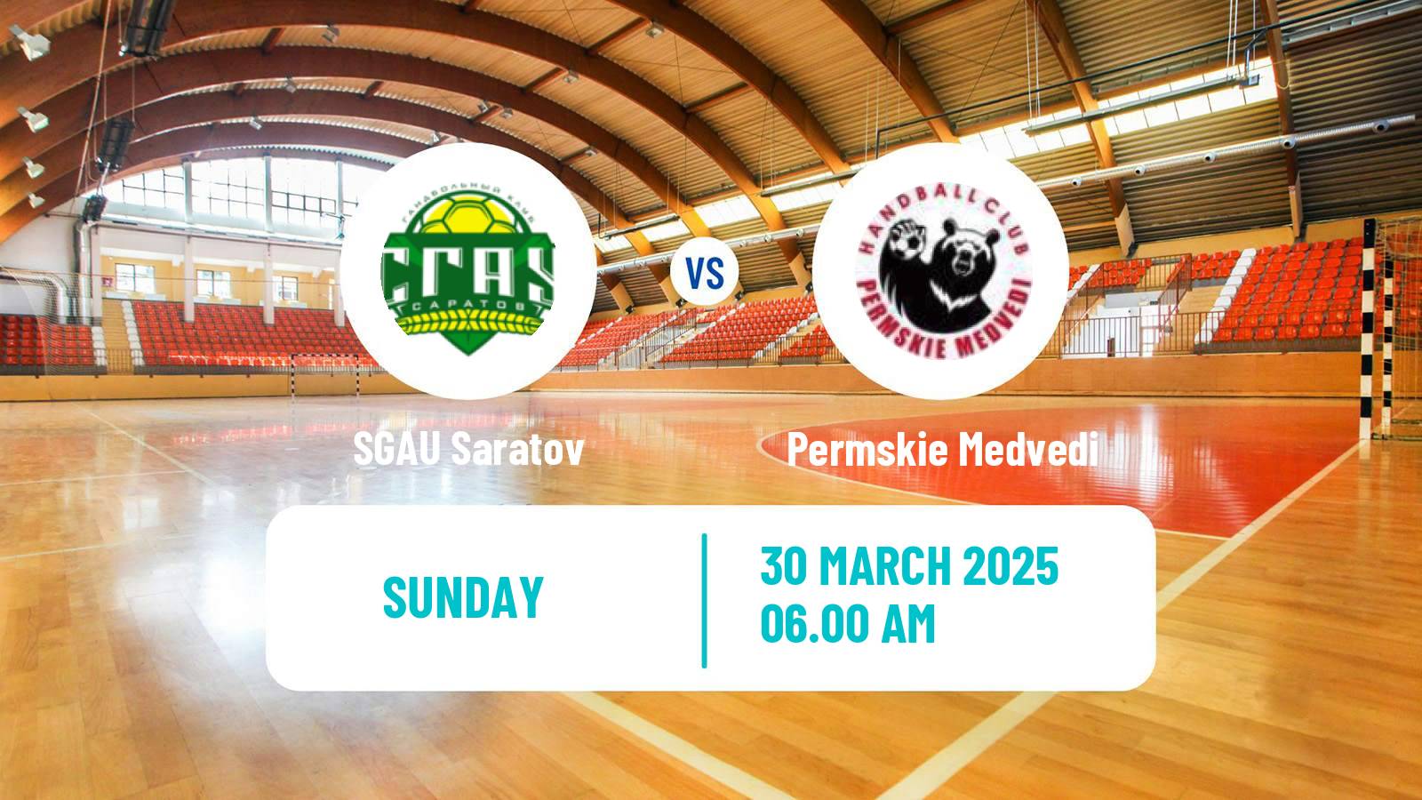 Handball Russian Superleague Handball SGAU Saratov - Permskie Medvedi