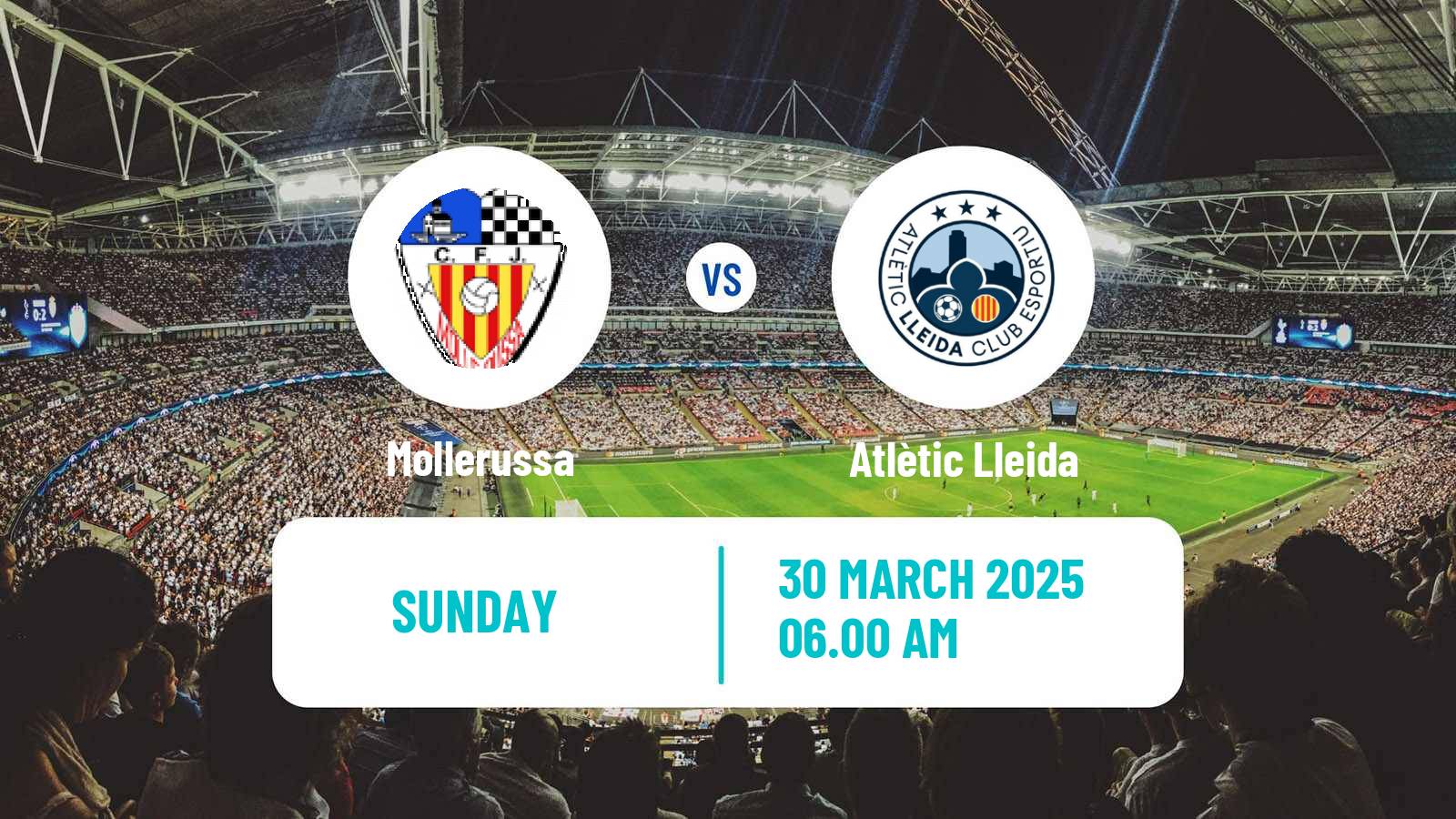 Soccer Spanish Tercera RFEF - Group 5 Mollerussa - Atlètic Lleida