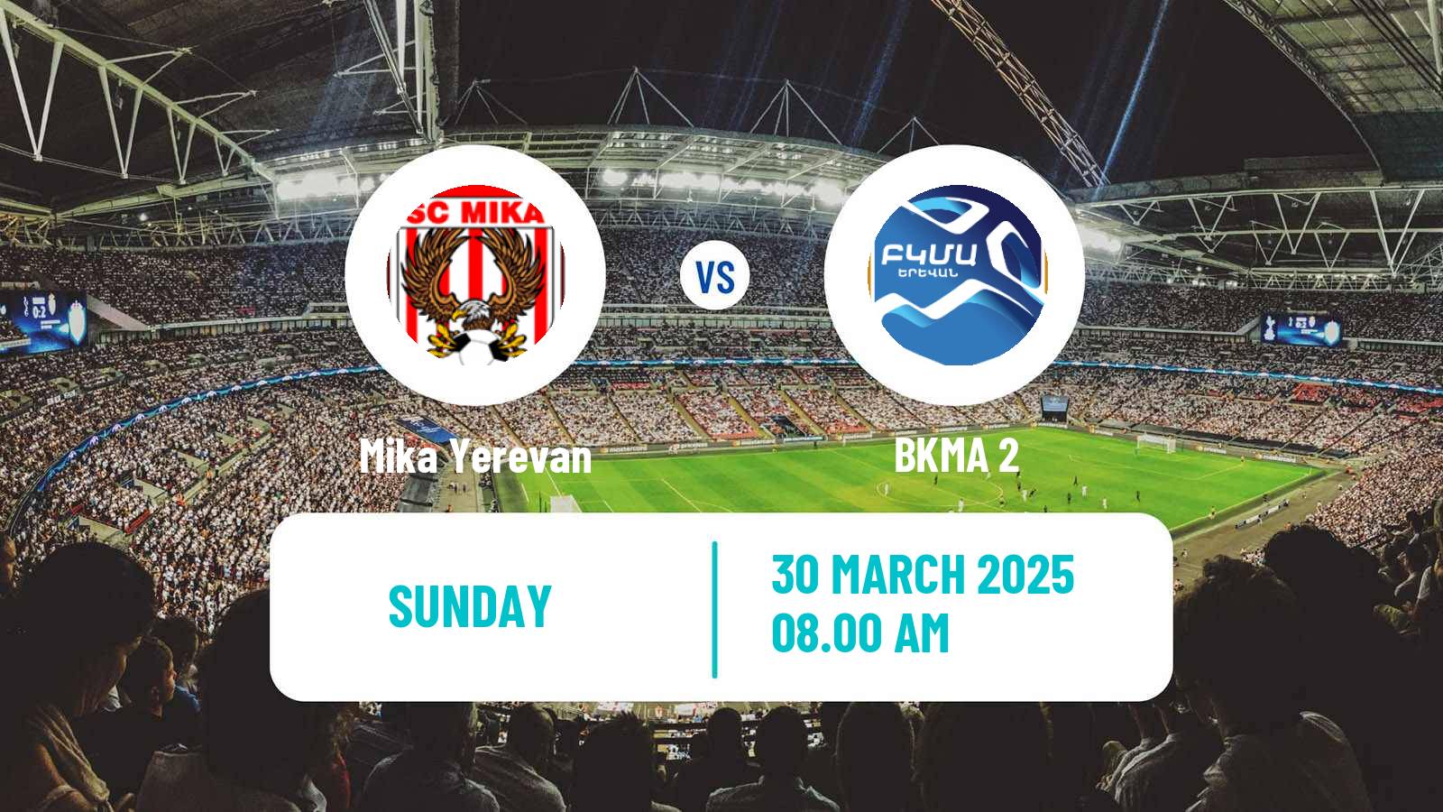 Soccer Armenian First League Mika Yerevan - BKMA 2