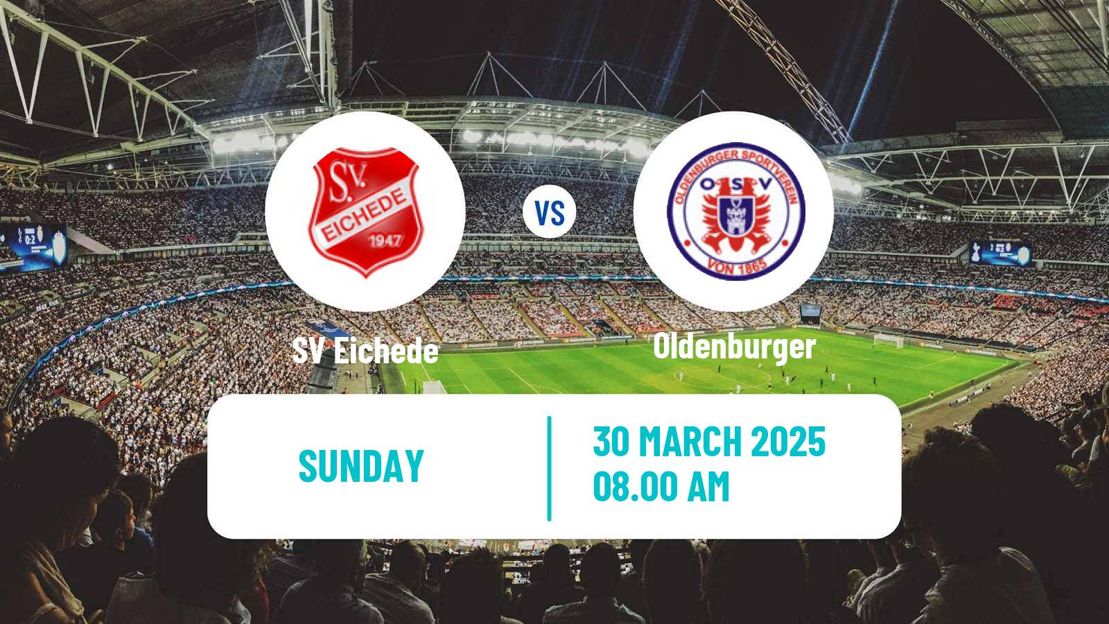 Football German Oberliga Schleswig-Holstein Eichede - Oldenburger